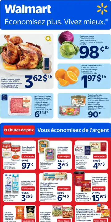 Aperçu de la Circulaire Walmart du 29 octobre au 4 novembre 2026