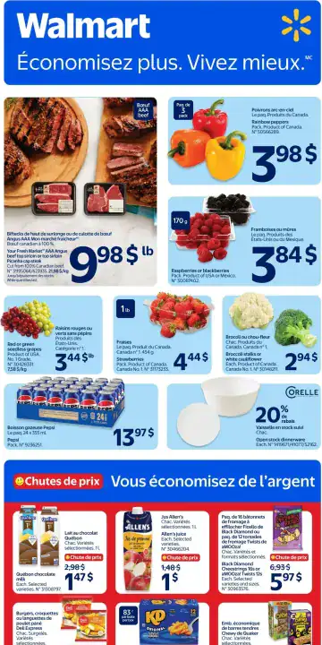 Aperçu de la Circulaire Walmart du 3 au 9 septembre 2026