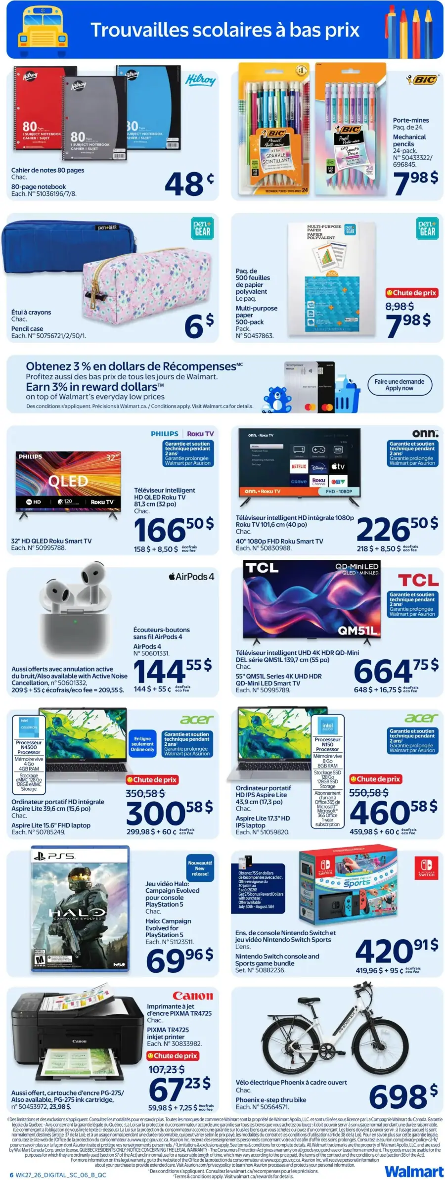 Page 6 du circulaire Walmart.