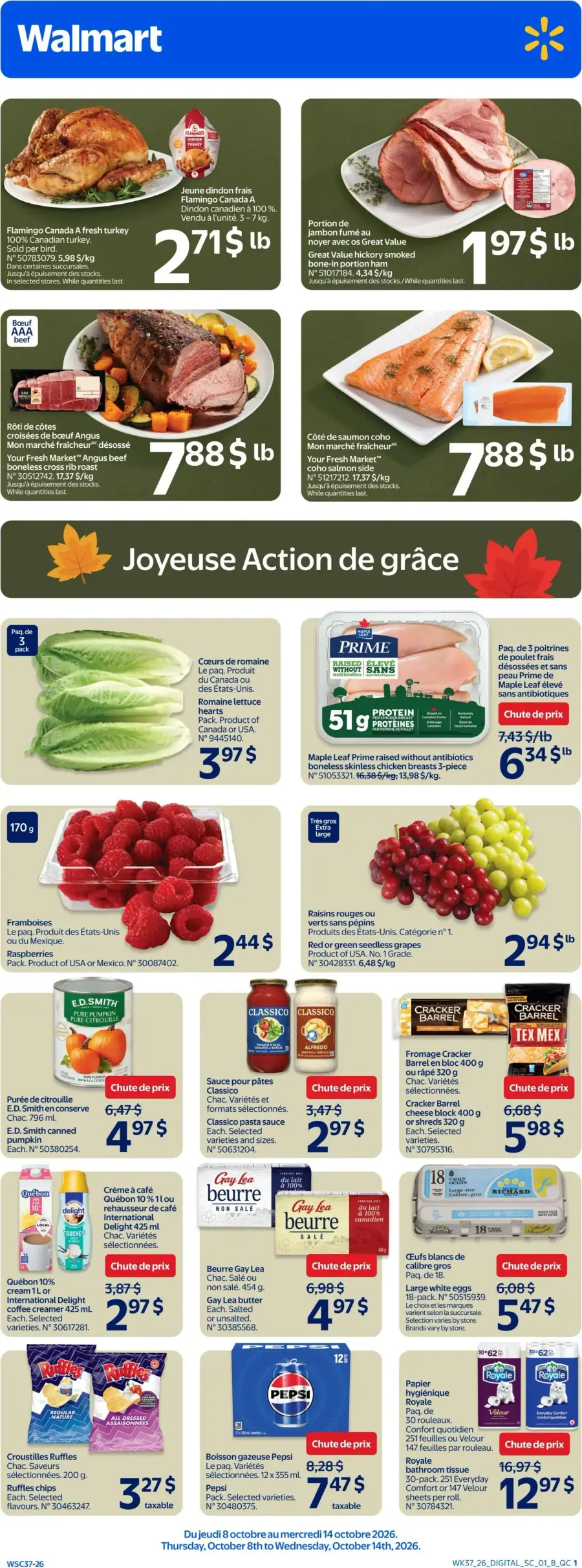 Page 3 du circulaire Walmart.