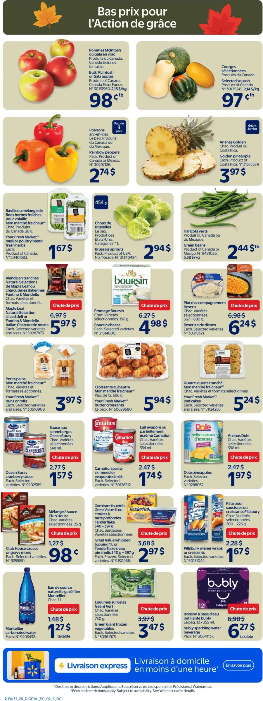 Page 4 du circulaire Walmart.