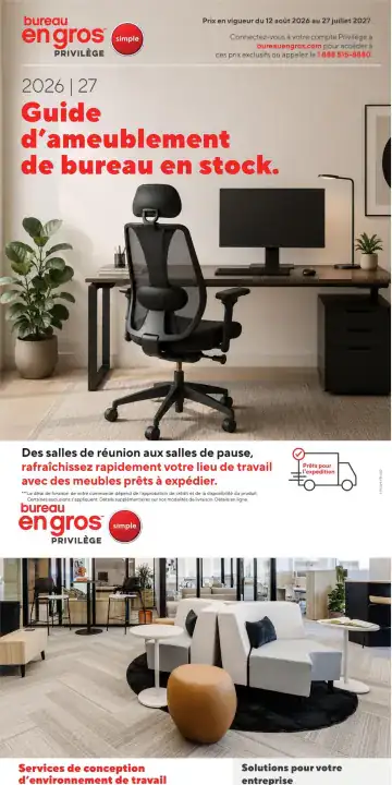 Aperçu de la Guide Bureau en Gros Entreprises du 12 août au 27 juillet 2026