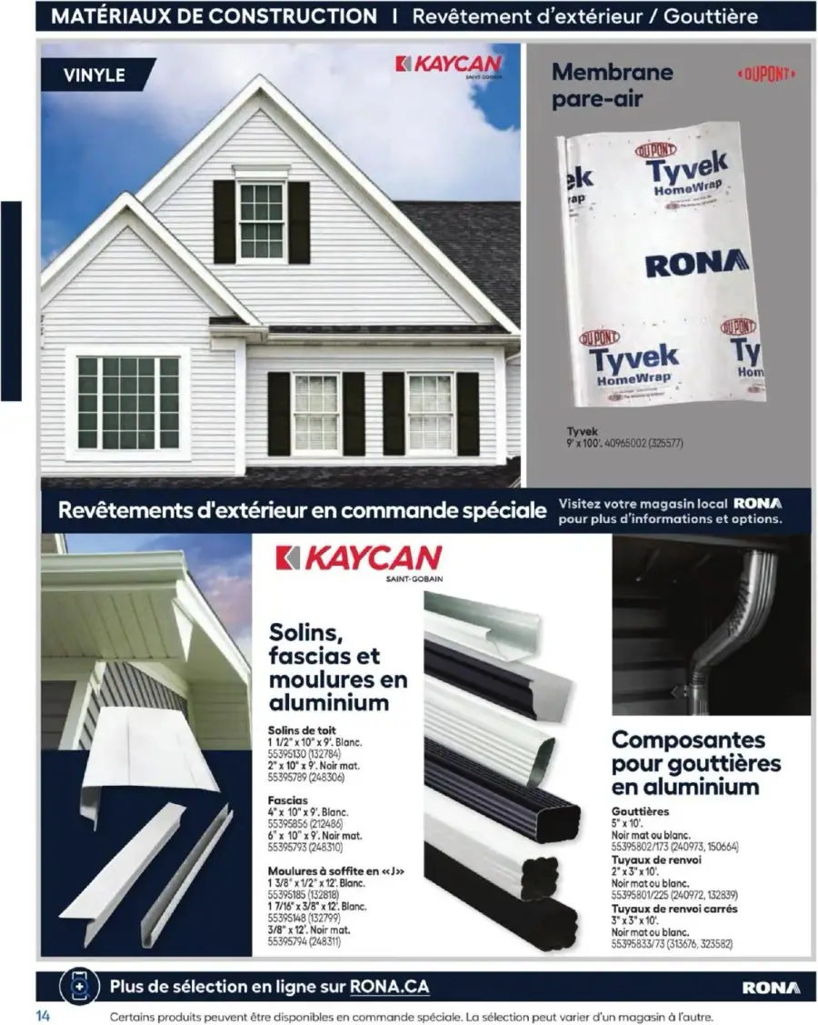 Page 14 du guide Rona.