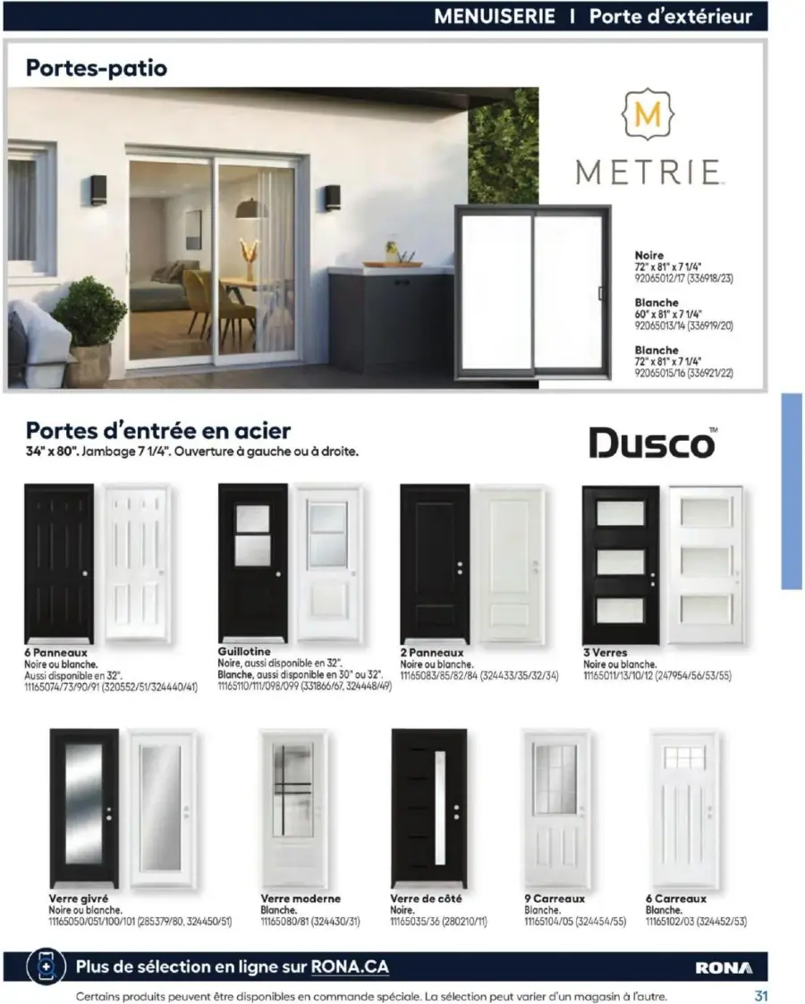 Page 31 du guide Rona.