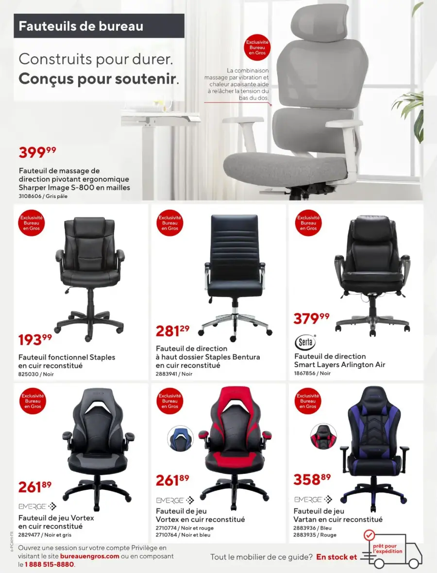 Page 6 du guide Bureau en Gros.
