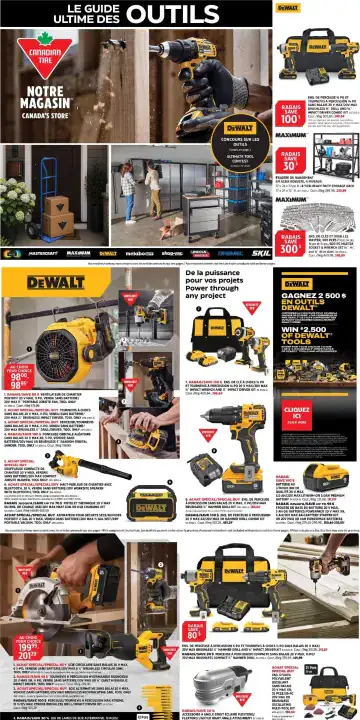 Aperçu de la Le guide ultime des outils Canadian Tire du 27 août au 16 septembre 2026