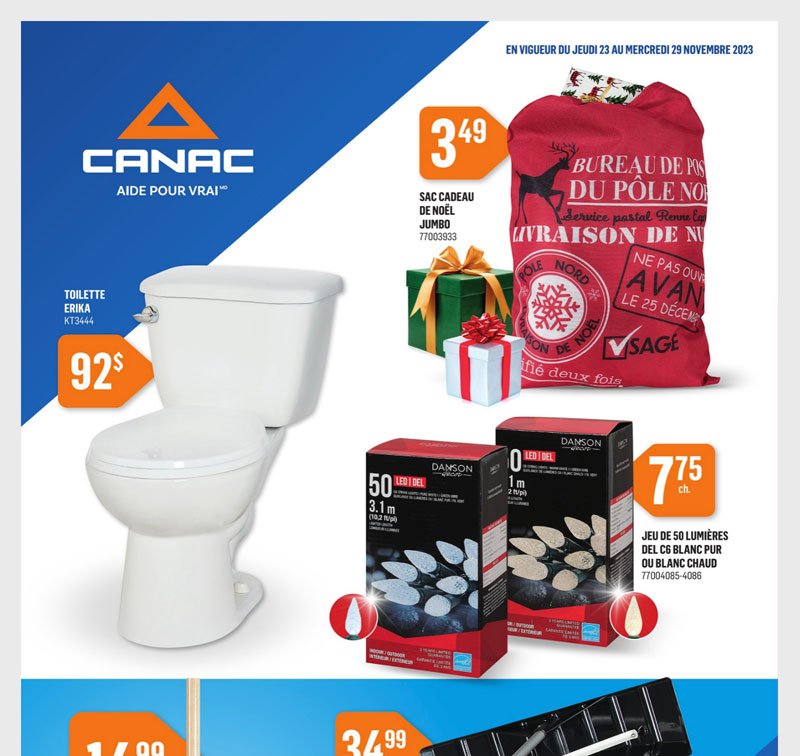 Aperçu de la circulaire Canac