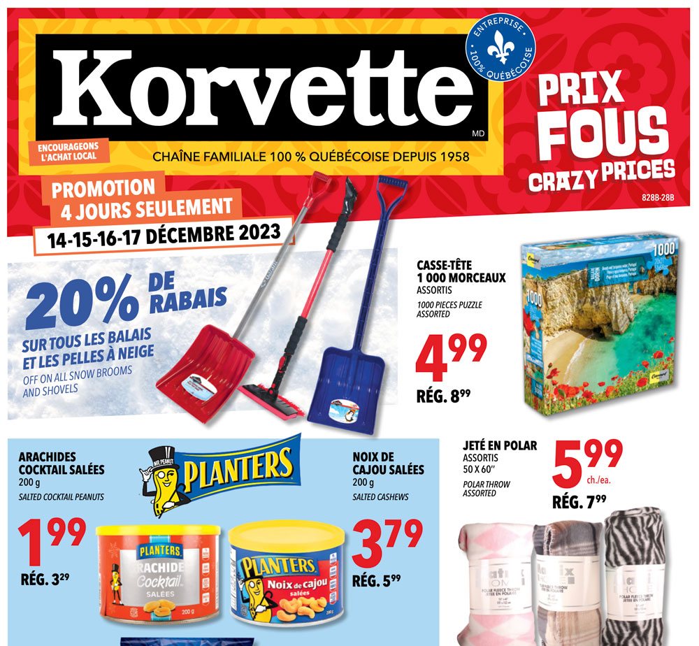 Aperçu de la circulaire Korvette