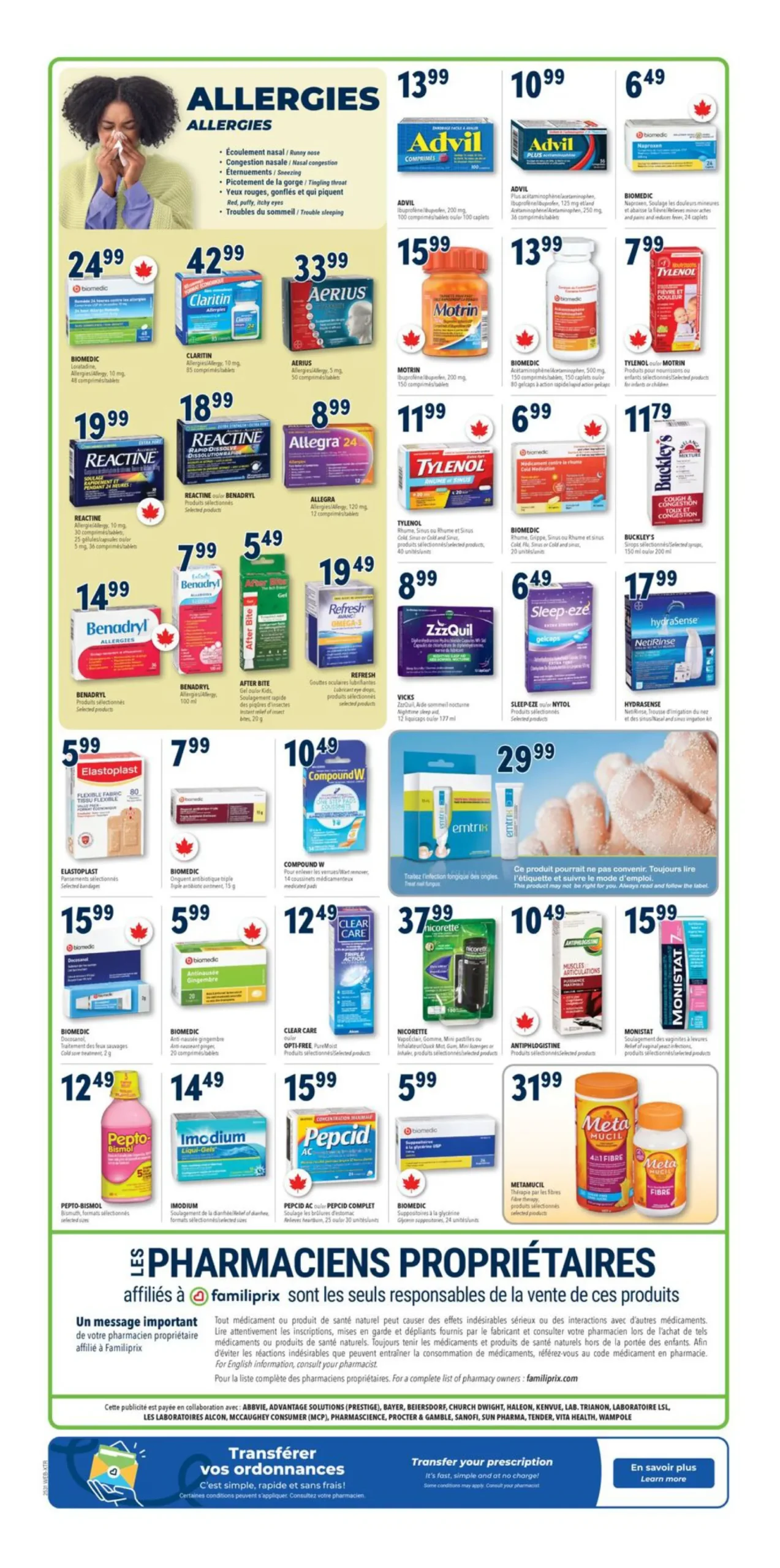 Page 4 de la Circulaire Familiprix du 31 juillet au 6 août 2025