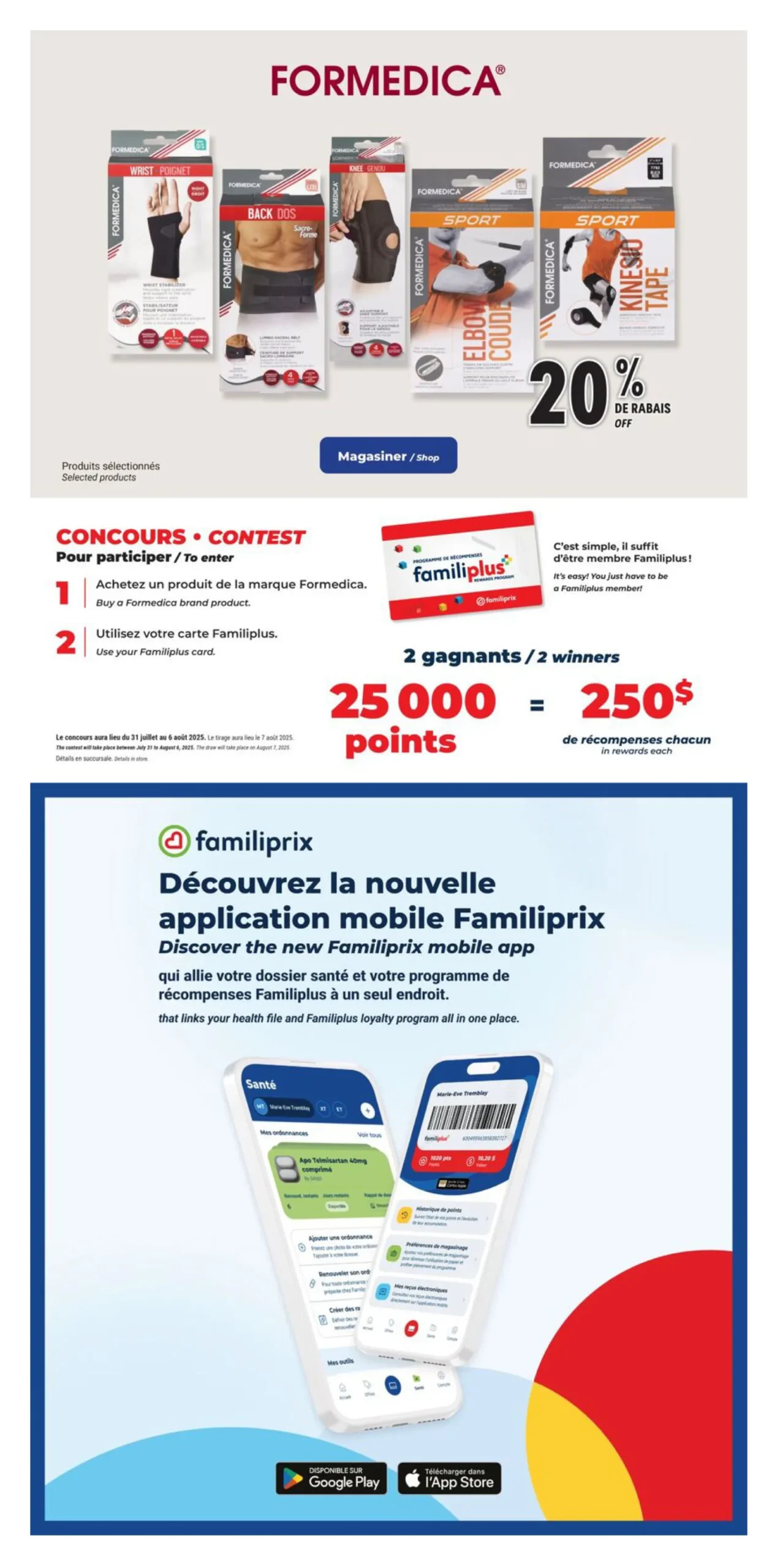 Page 9 de la Circulaire Familiprix du 31 juillet au 6 août 2025
