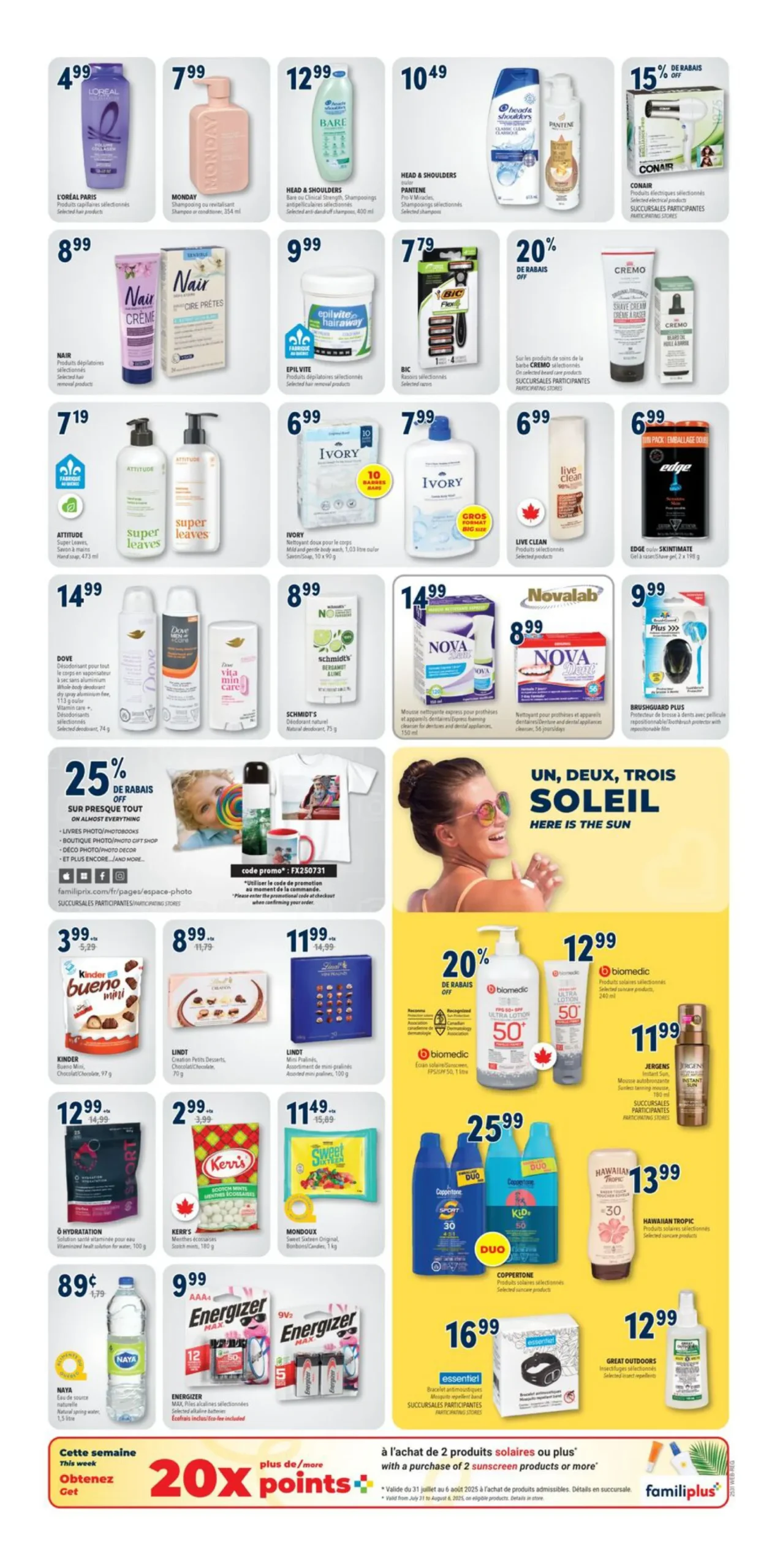 Page 10 de la Circulaire Familiprix du 31 juillet au 6 août 2025