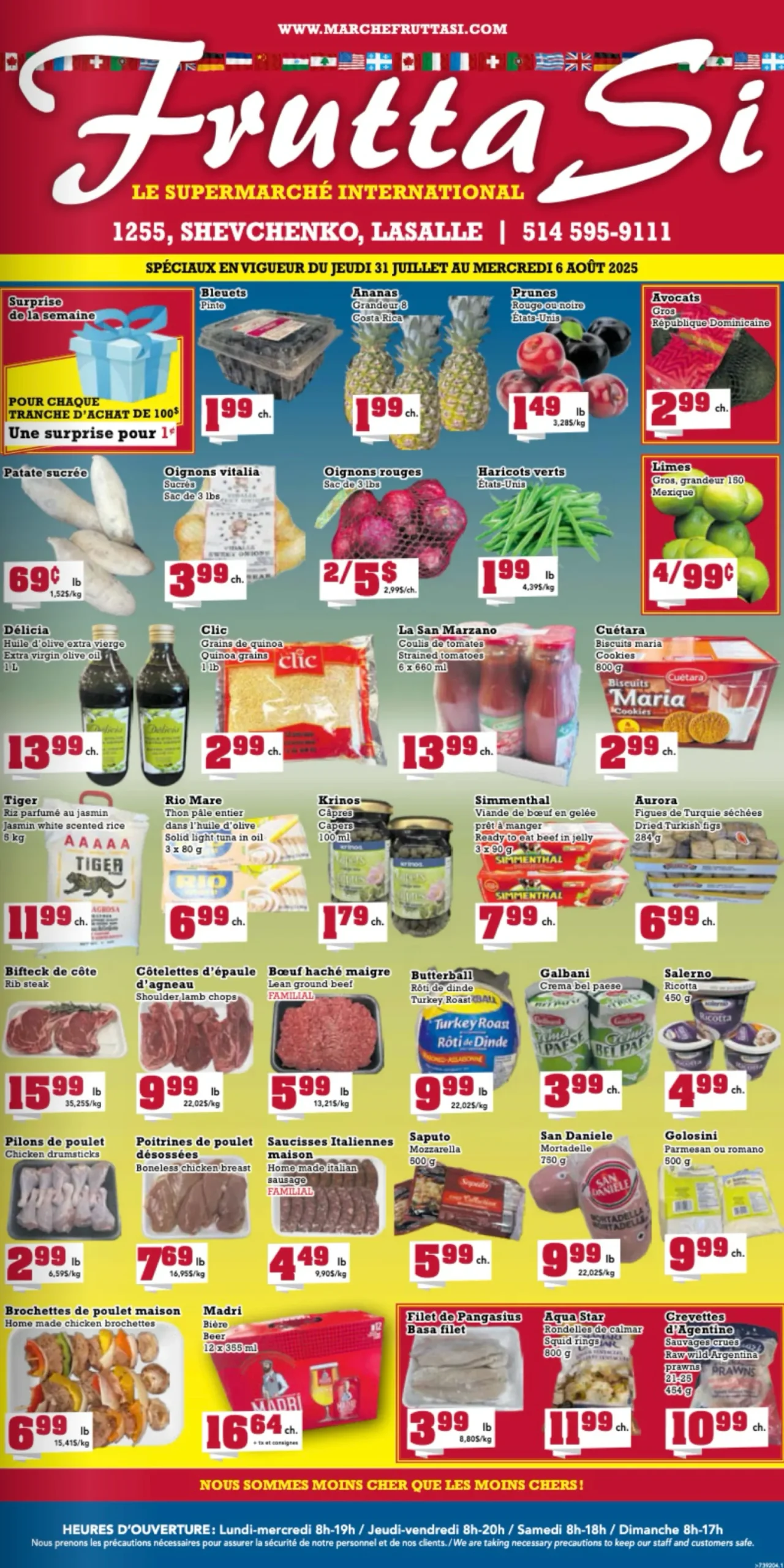 Page 1 de la Circulaire Frutta Si du 31 juillet au 6 août 2025