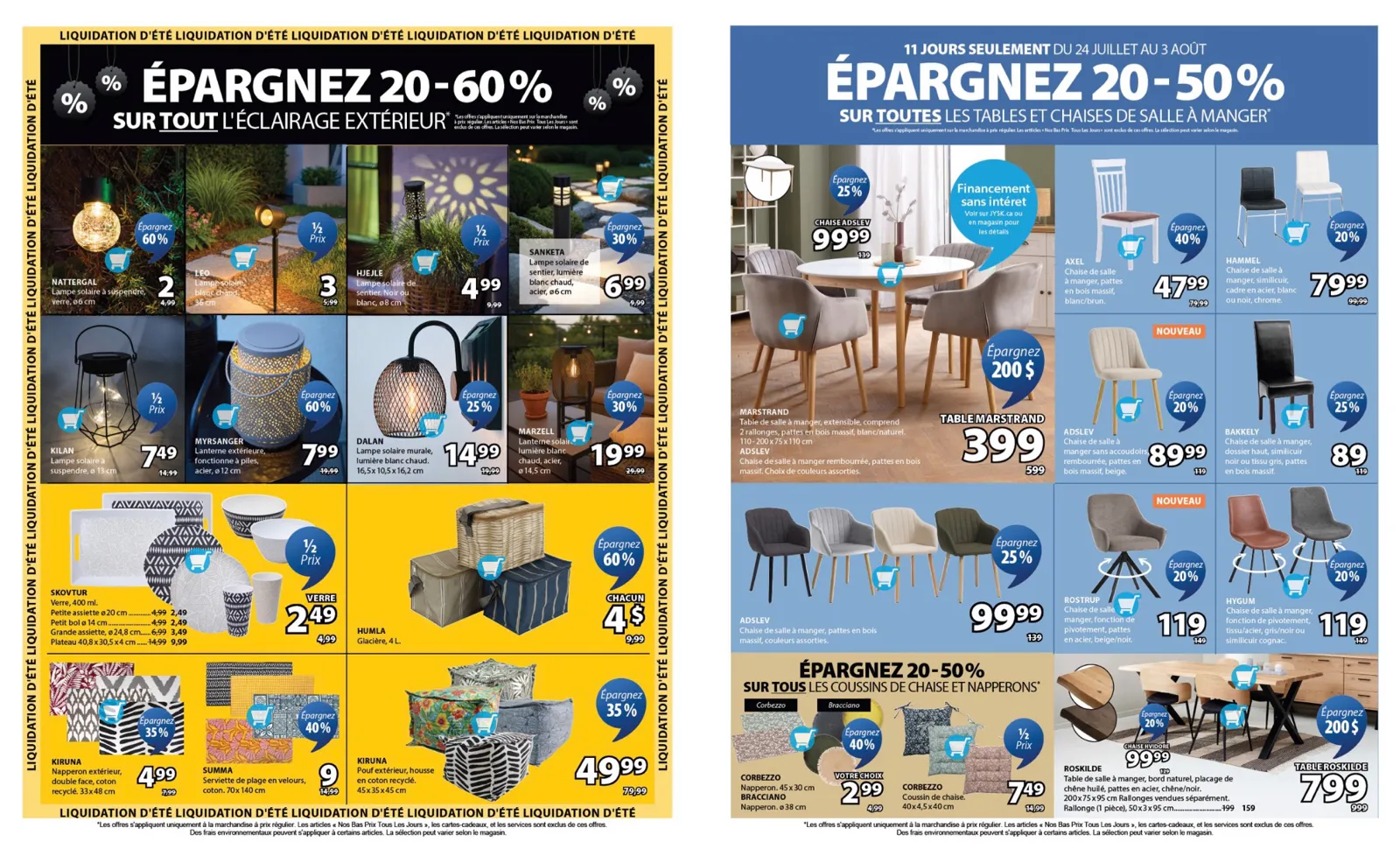 Page 5 de la Circulaire Jysk du 31 juillet au 6 août 2025