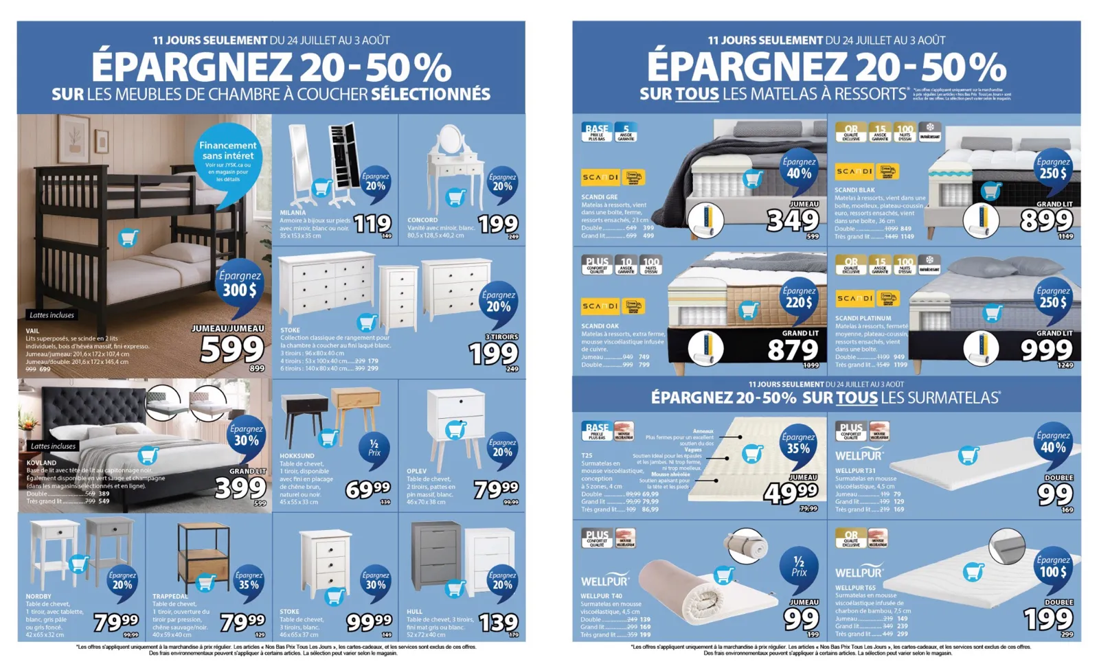 Page 7 de la Circulaire Jysk du 31 juillet au 6 août 2025