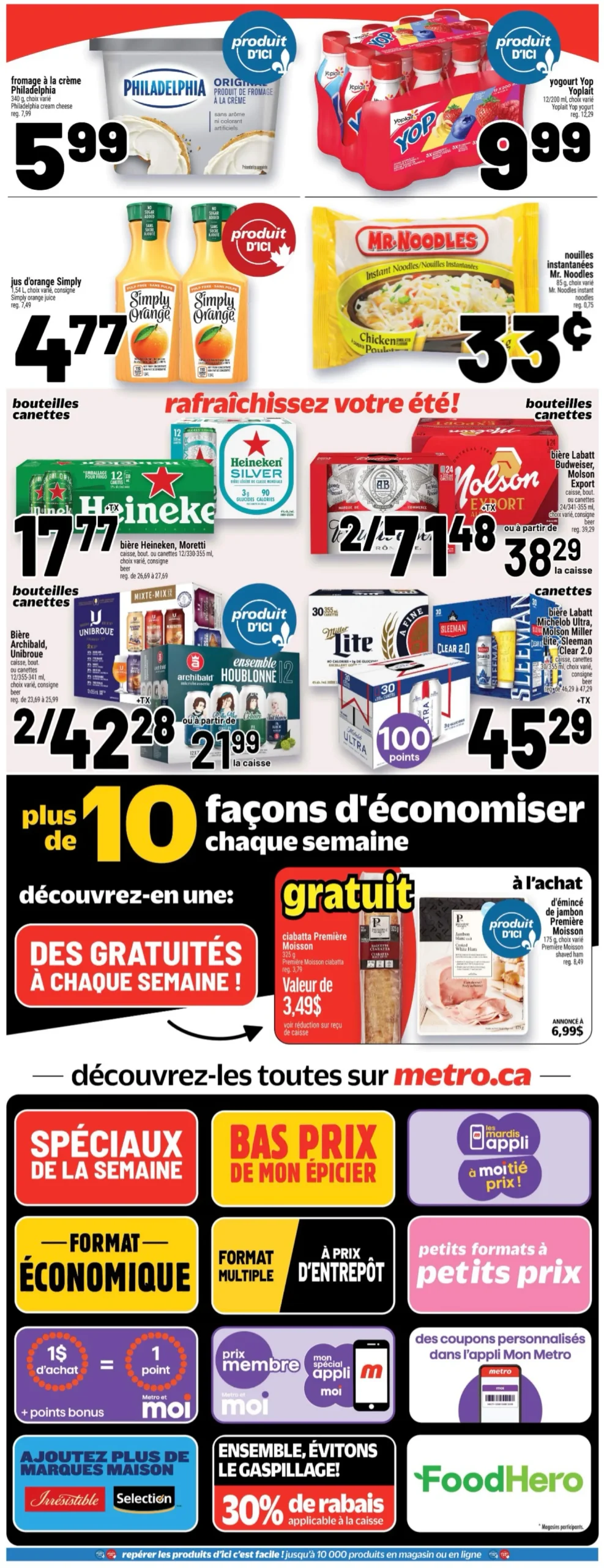 Page 4 de la Circulaire Metro du 31 juillet au 6 août 2025