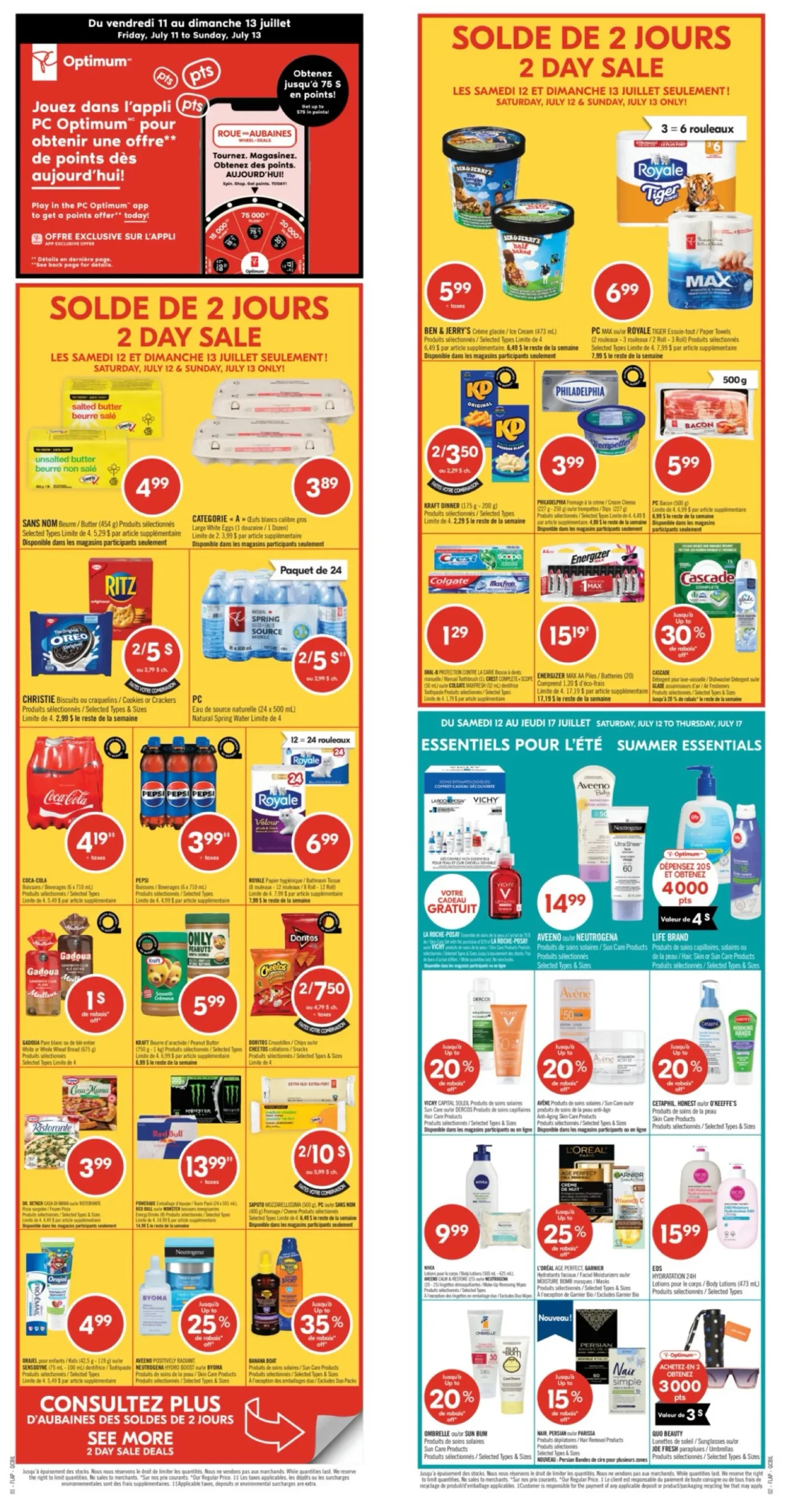 Page 2 de la Circulaire Pharmaprix du 12 au 17 juillet 2025