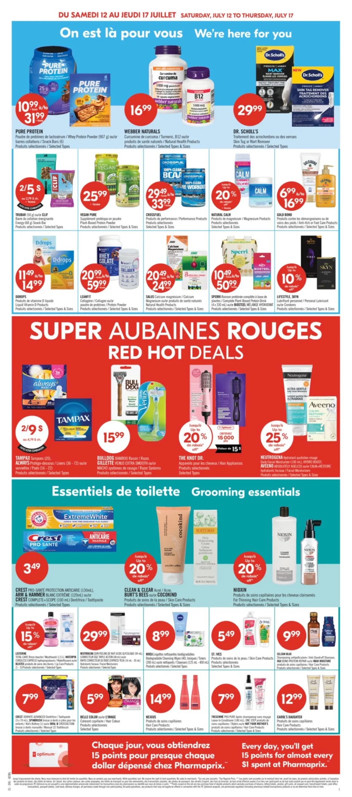 Page 13 de la Circulaire Pharmaprix du 12 au 17 juillet 2025