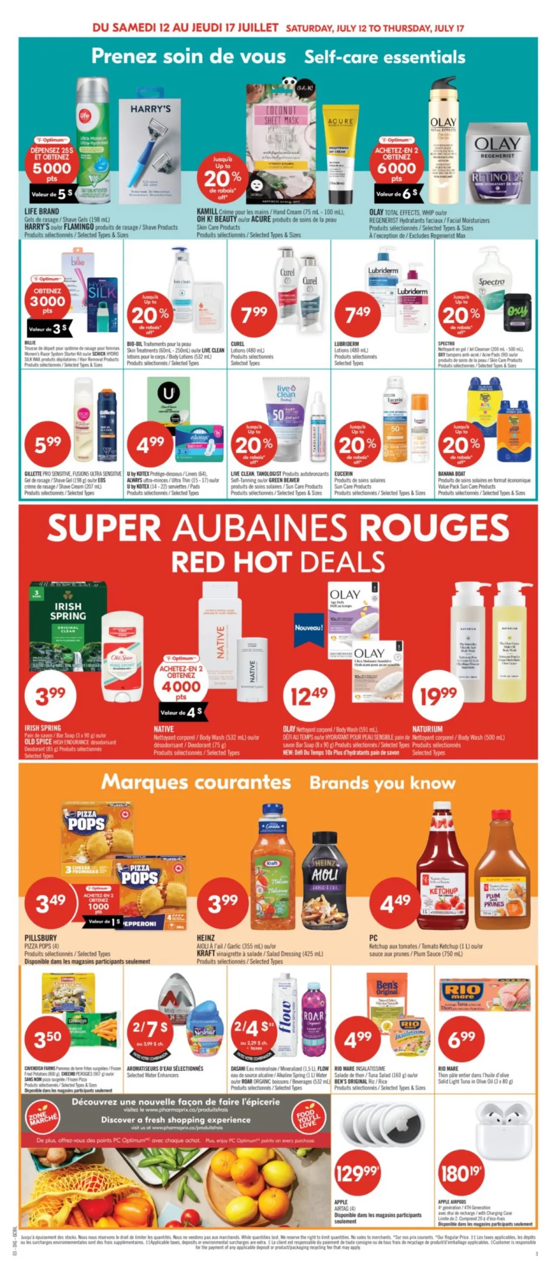Page 16 de la Circulaire Pharmaprix du 12 au 17 juillet 2025