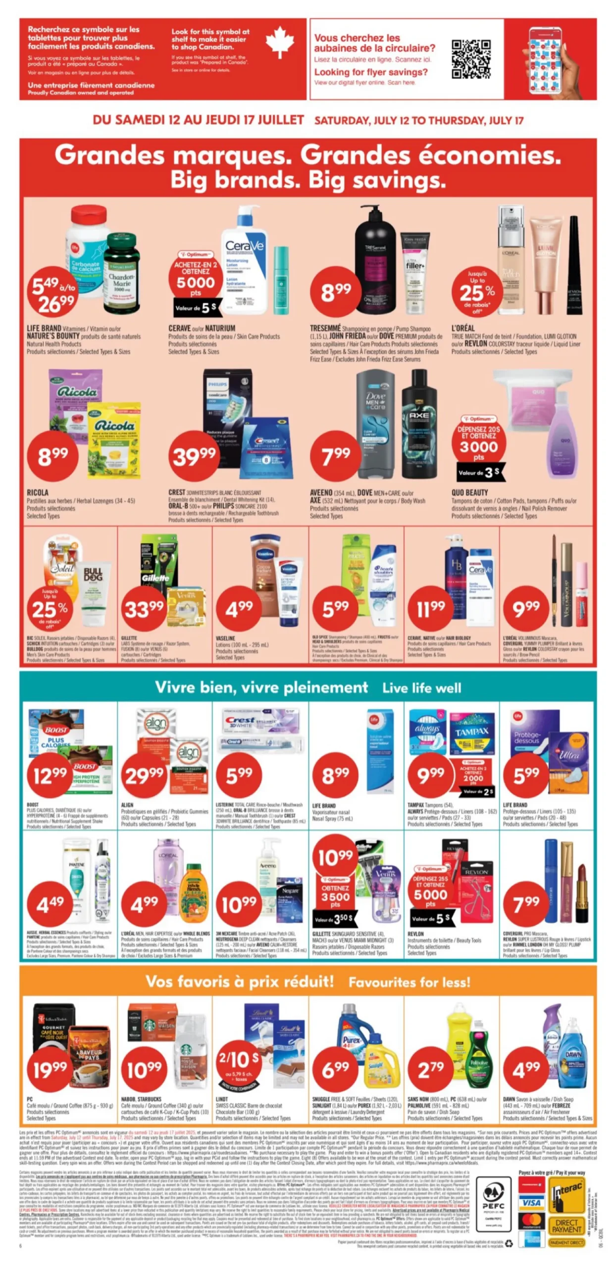 Page 17 de la Circulaire Pharmaprix du 12 au 17 juillet 2025