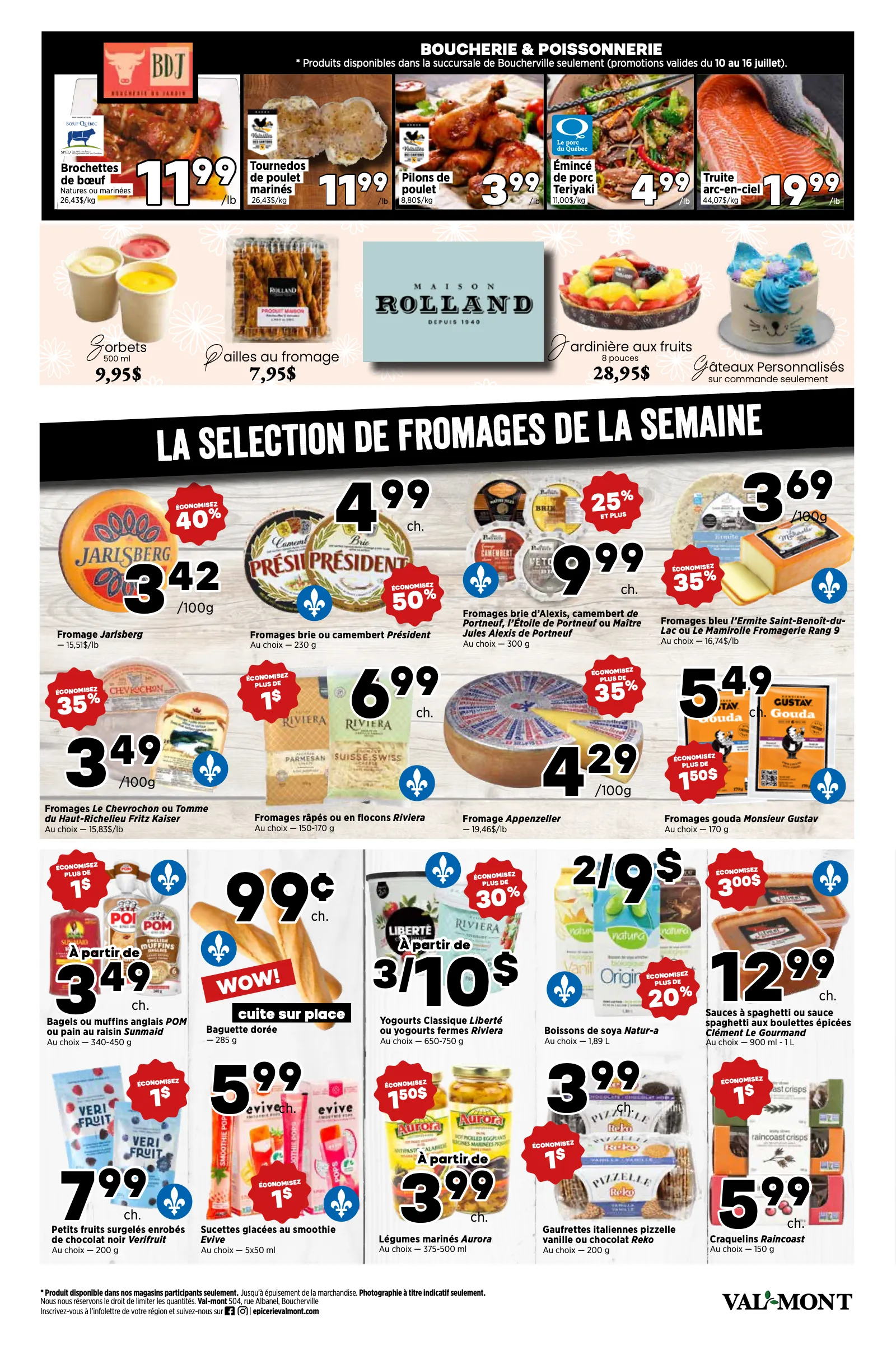 Page 3 de la Circulaire Val-Mont Boucherville du 10 au 16 juillet 2025