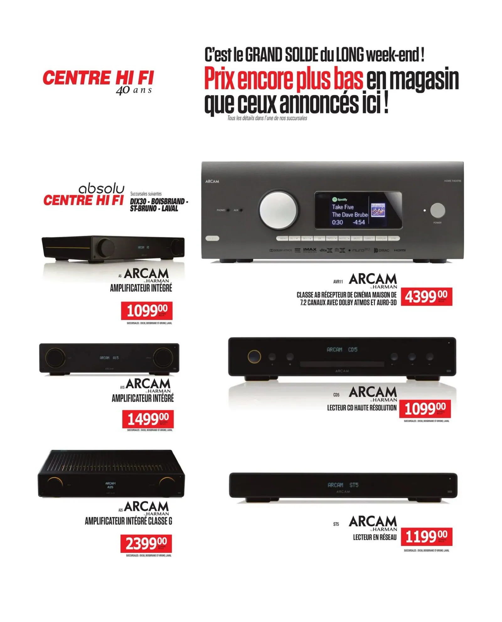 Page 39 de la Circulaire Centre Hi Fi du 29 août au 4 septembre 2025