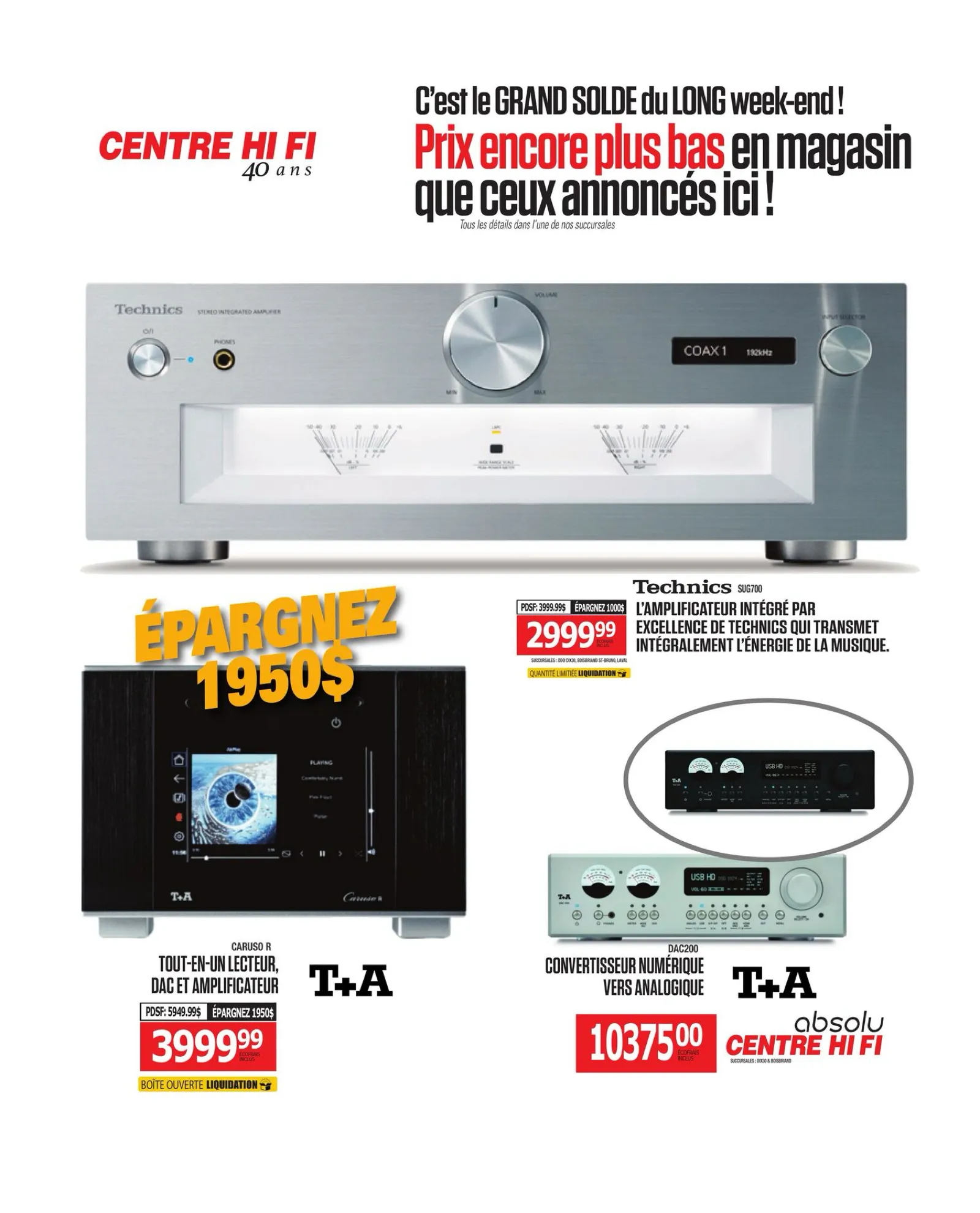 Page 40 de la Circulaire Centre Hi Fi du 29 août au 4 septembre 2025