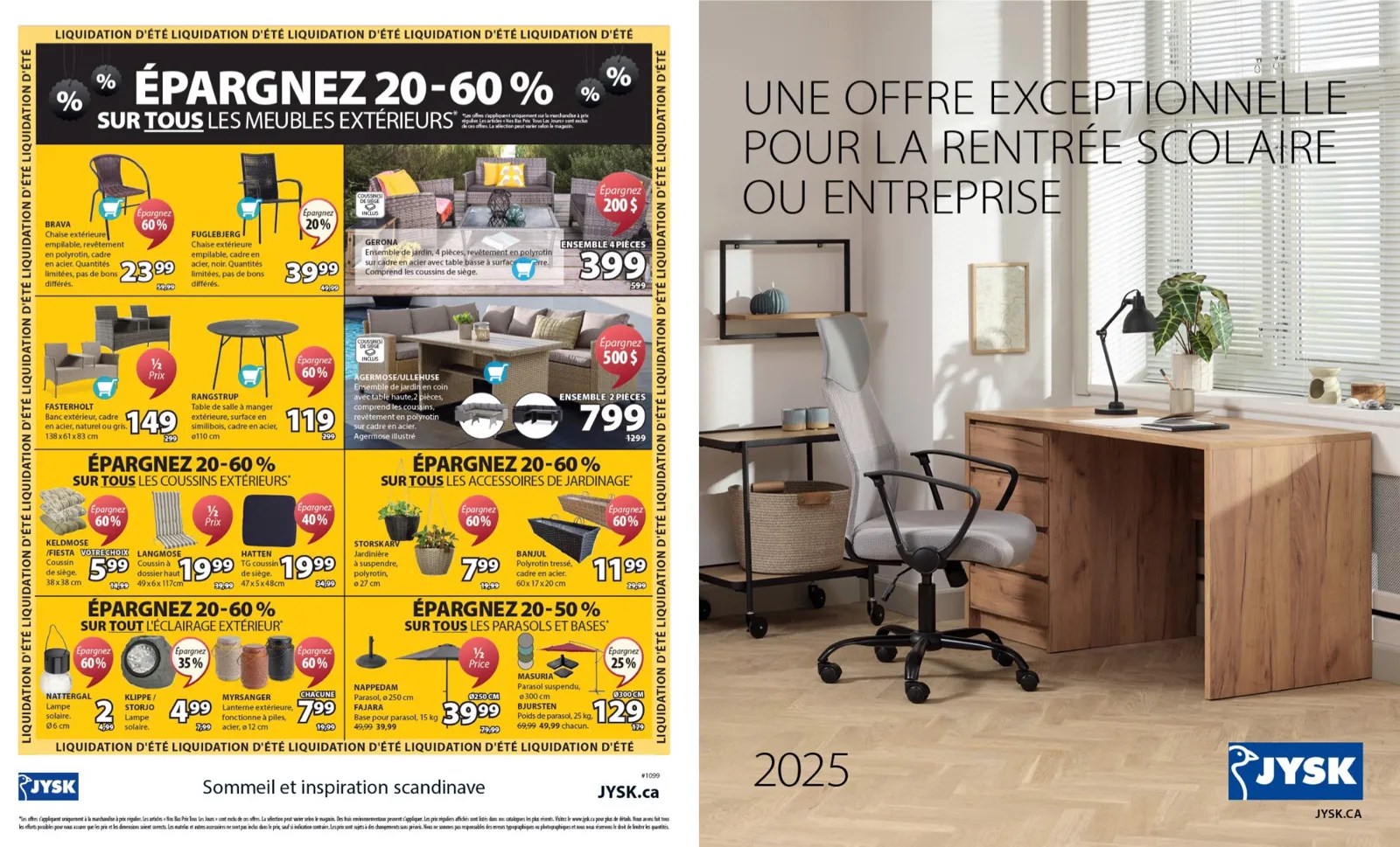 Page 20 de la Circulaire Jysk du 21 août au 3 septembre 2025