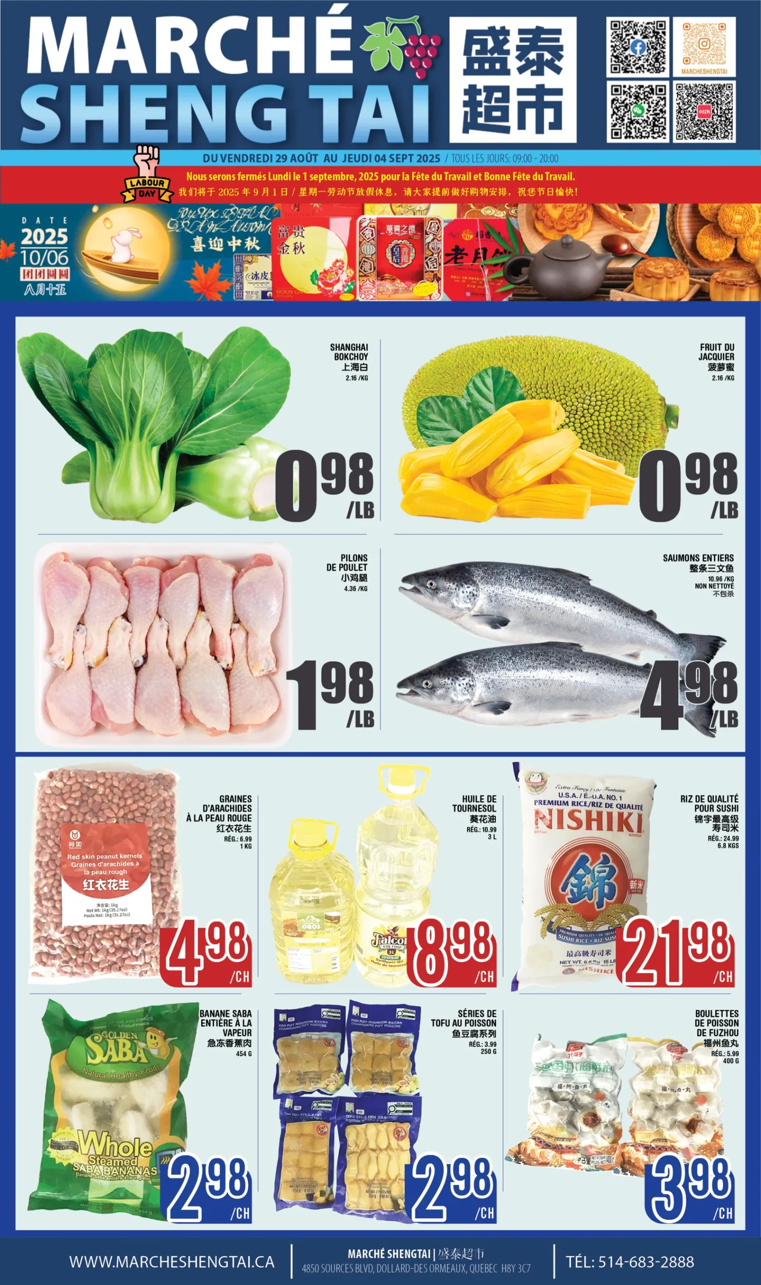Page 1 de la Circulaire Marché Sheng Tai du 29 août au 4 septembre 2025