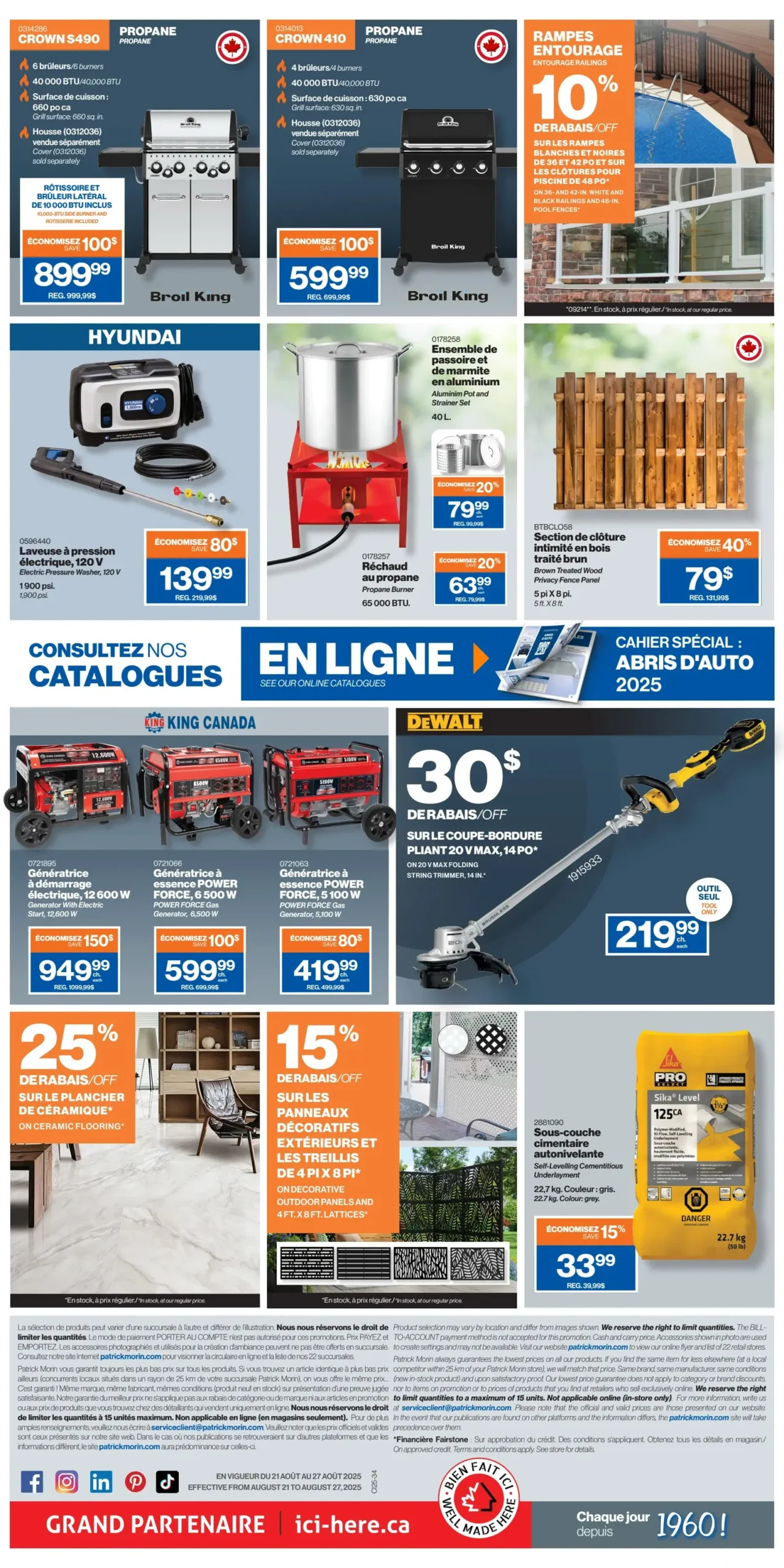 Page 2 de la Circulaire Patrick Morin du 21 au 27 août 2025