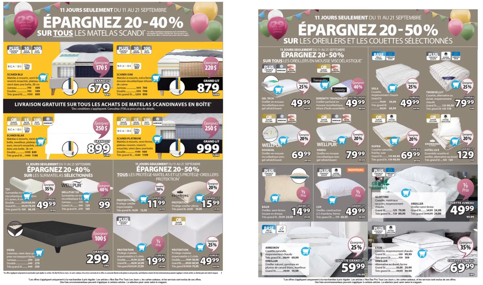 Page 4 de la Circulaire Jysk du 11 au 24 septembre 2025
