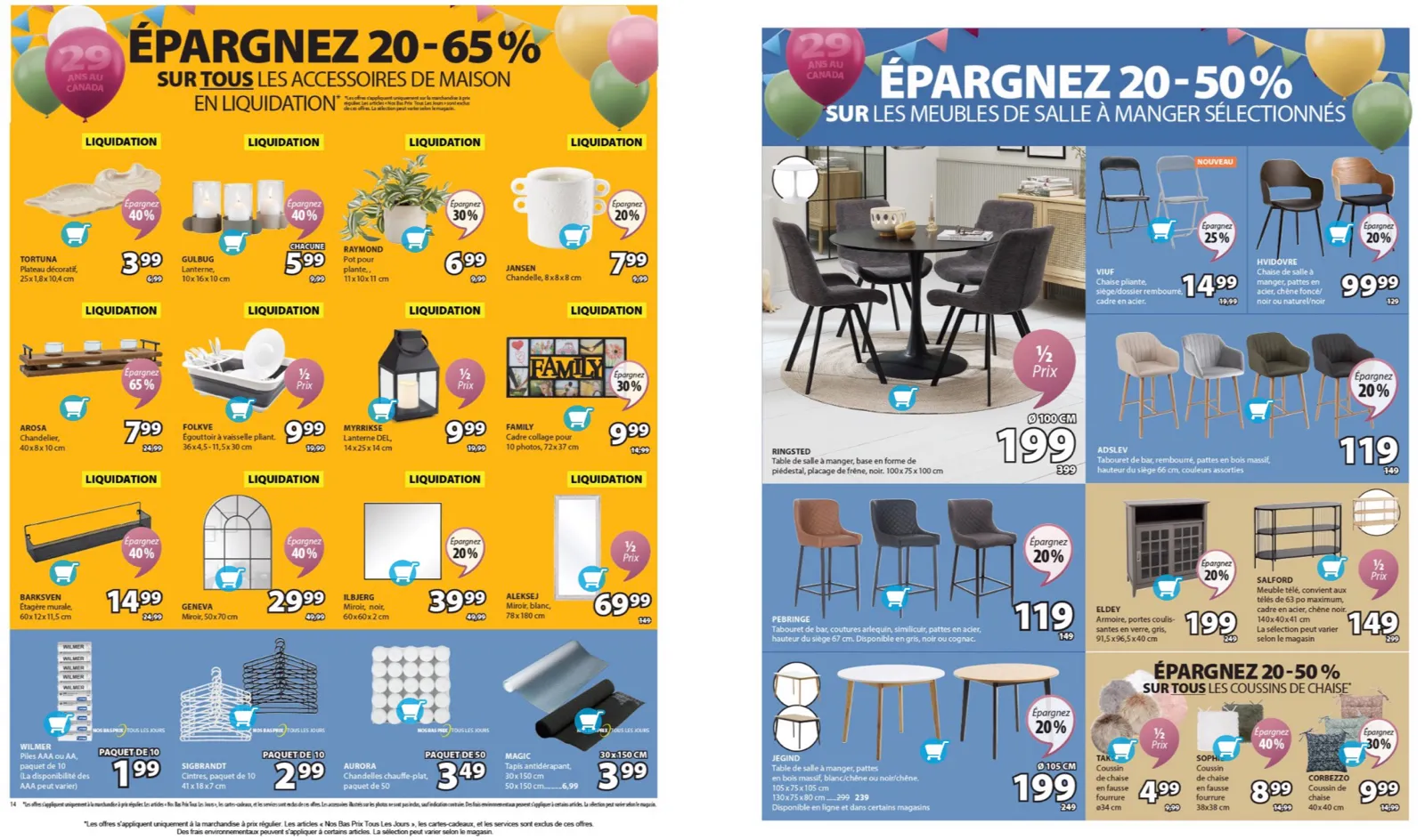 Page 14 de la Circulaire Jysk du 11 au 24 septembre 2025