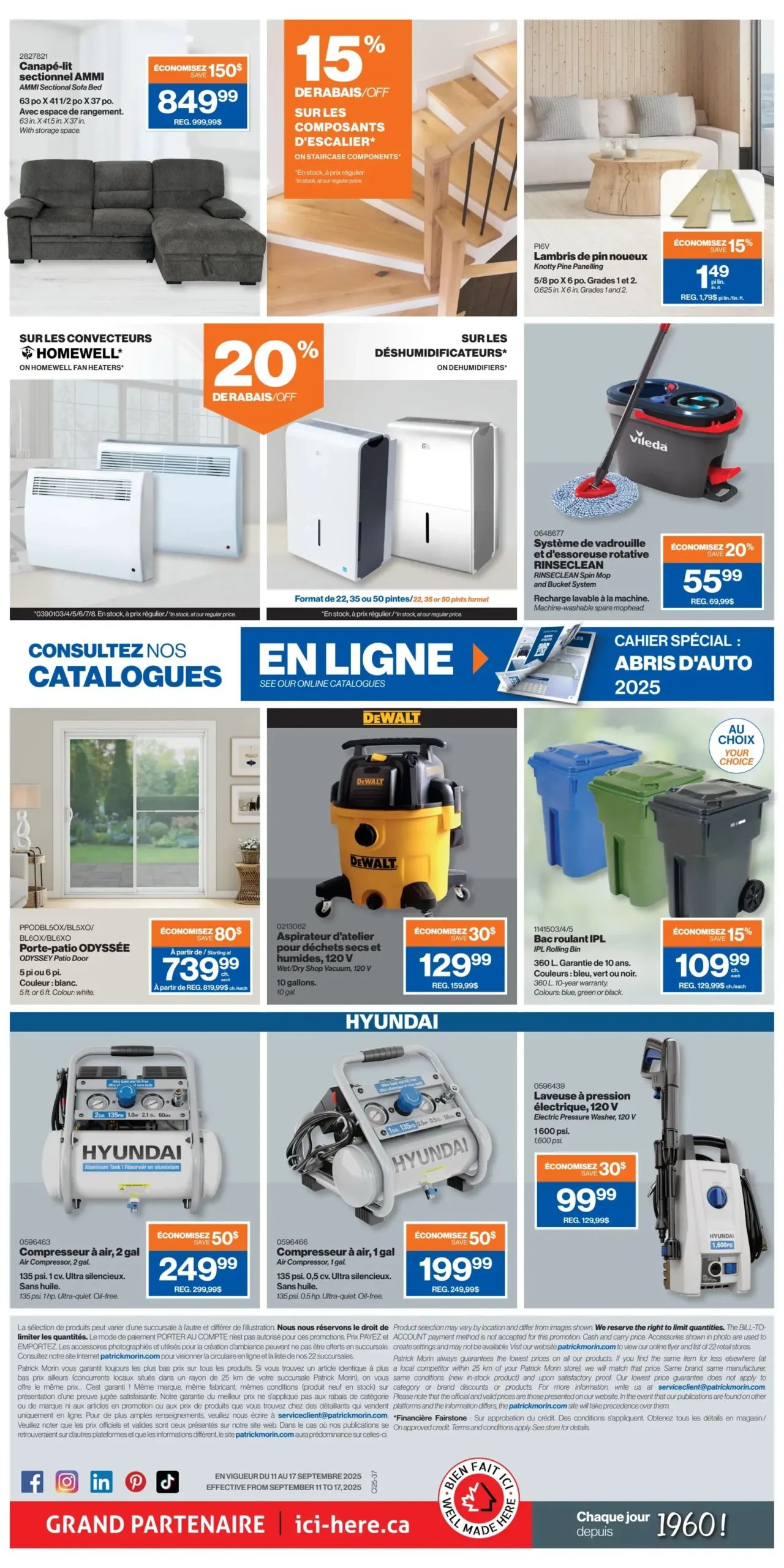 Page 2 de la Circulaire Patrick Morin du 11 au 17 septembre 2025