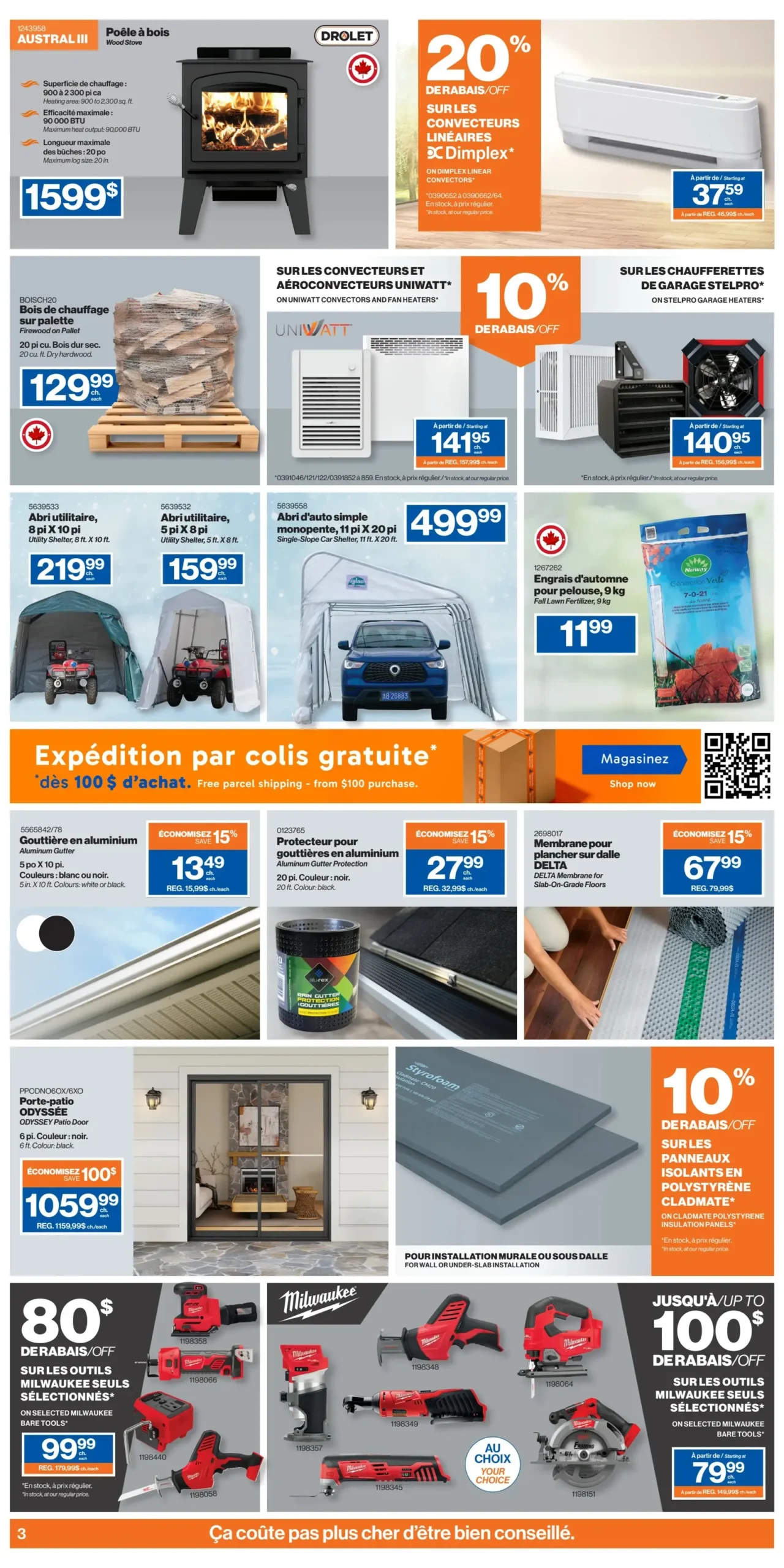 Page 3 de la Circulaire Patrick Morin du 25 septembre au 1 octobre 2025