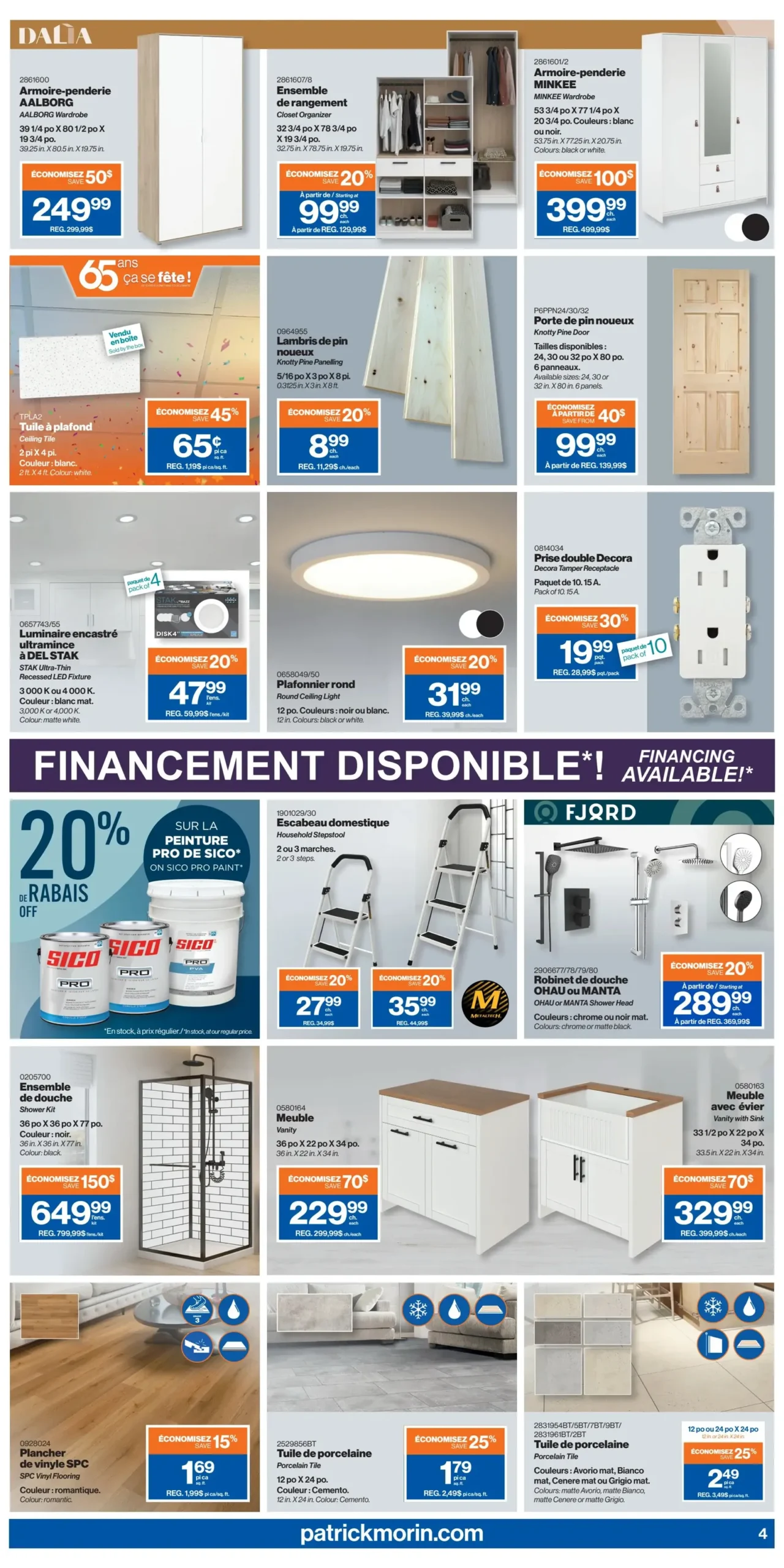 Page 5 de la Circulaire Patrick Morin du 4 au 10 septembre 2025