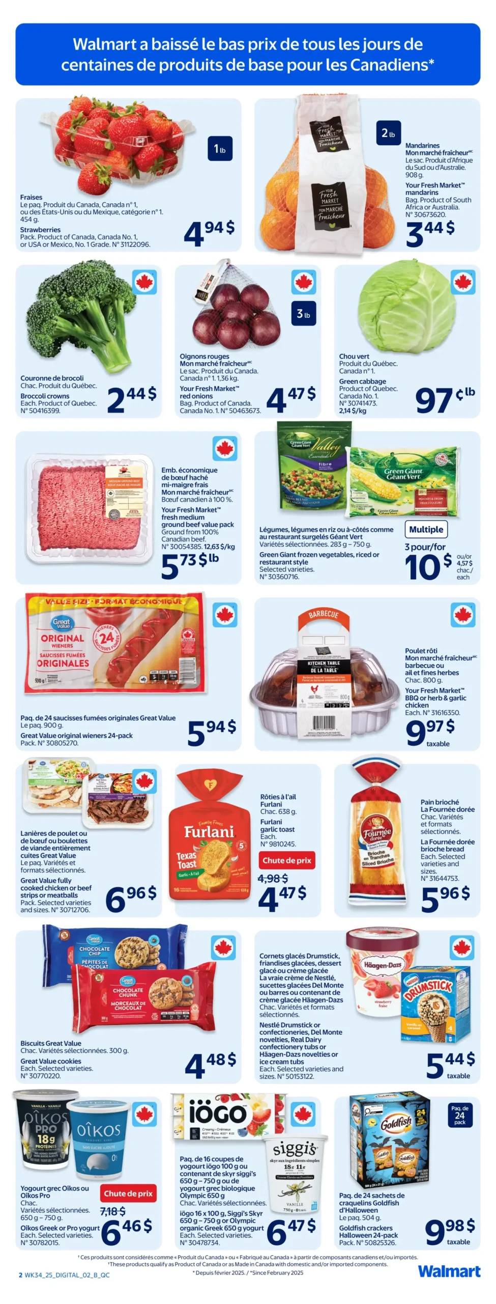 Page 2 de la Circulaire Walmart du 18 au 24 septembre 2025