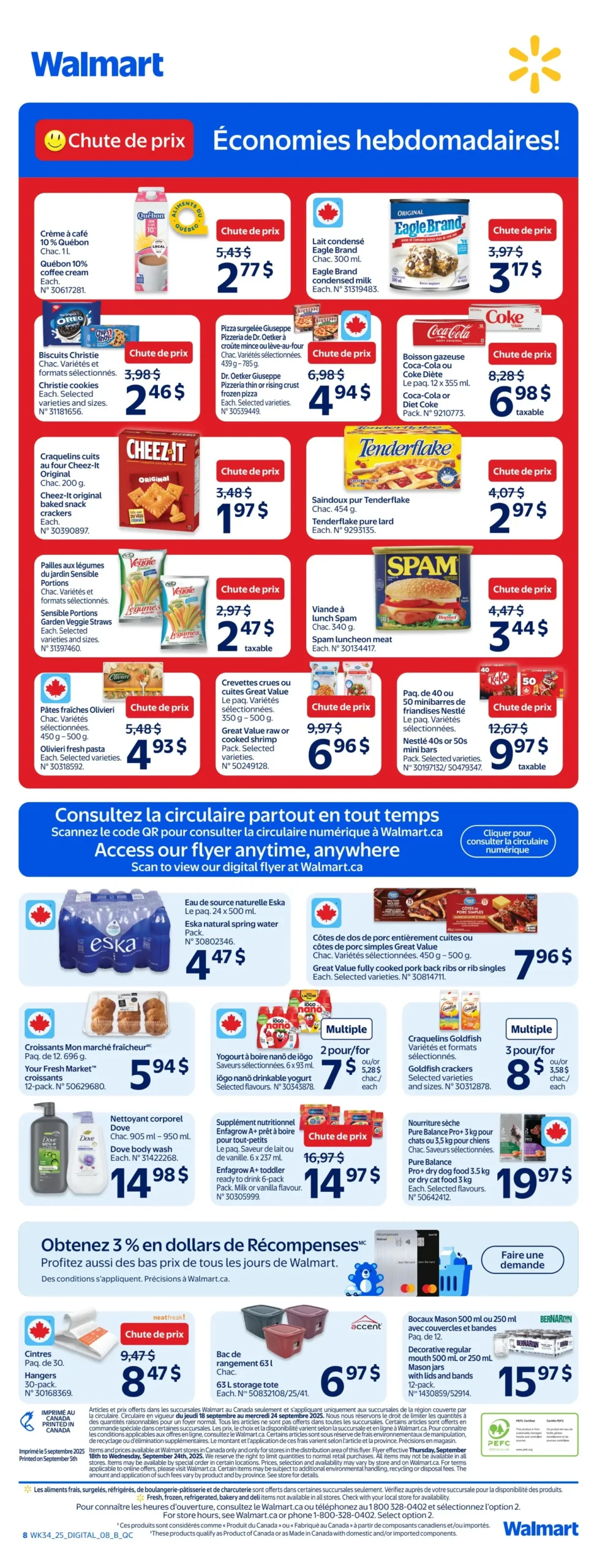 Page 10 de la Circulaire Walmart du 18 au 24 septembre 2025