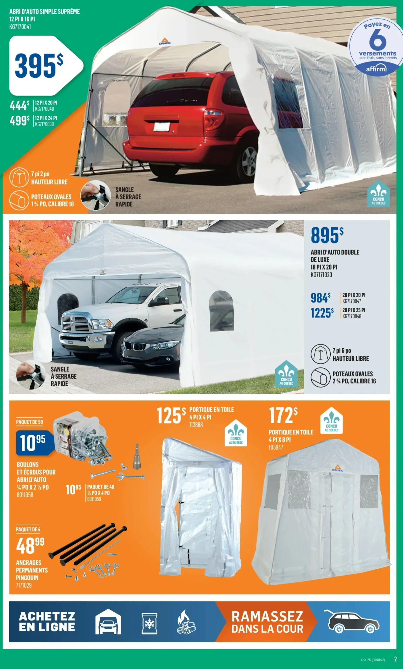 Page 2 de la Circulaire Canac du 9 au 15 octobre 2025