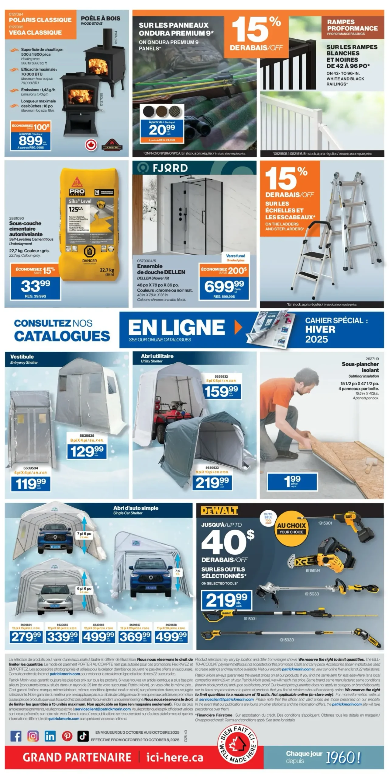 Page 2 de la Circulaire Patrick Morin du 2 au 8 octobre 2025
