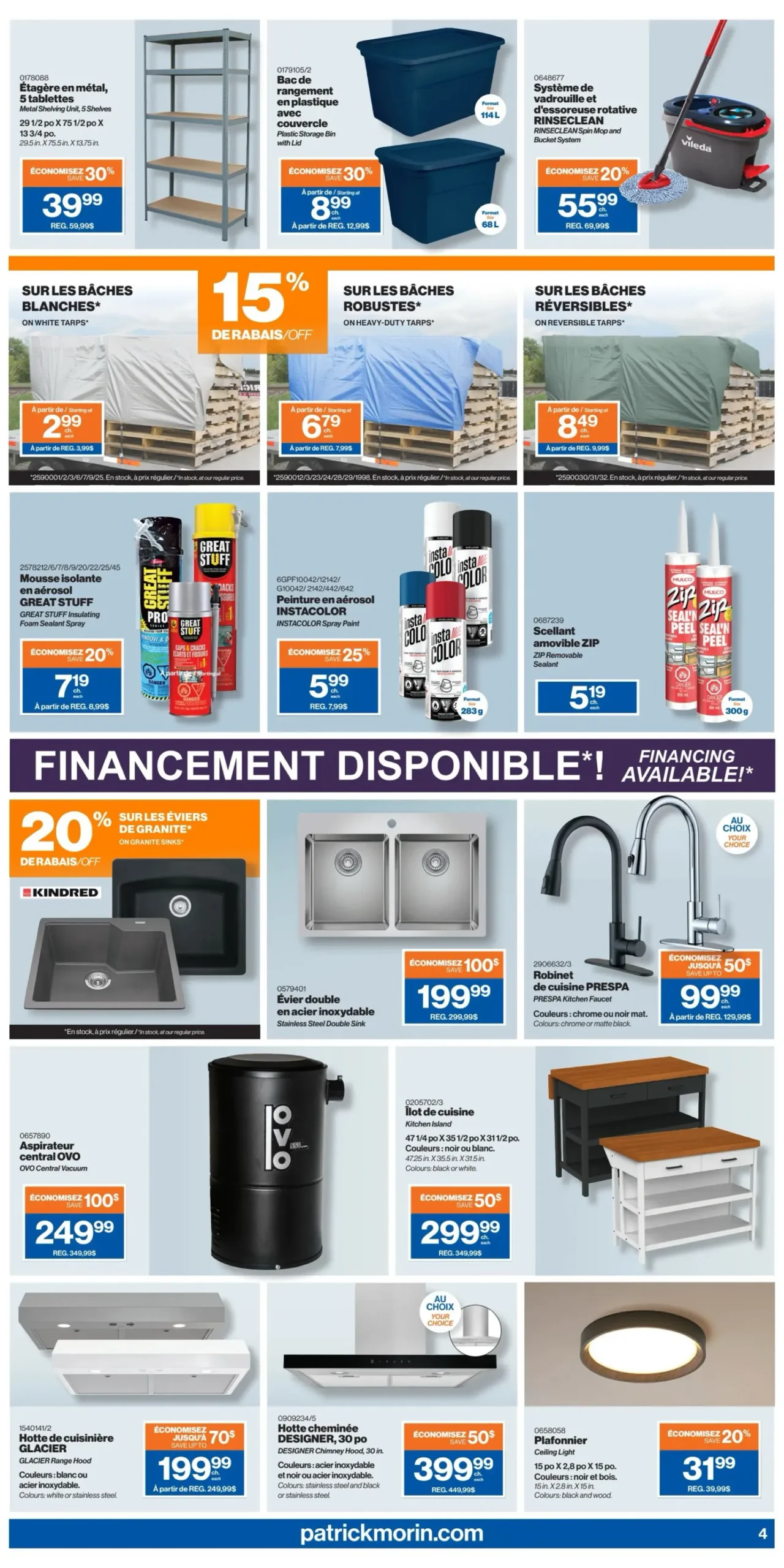 Page 4 de la Circulaire Patrick Morin du 2 au 8 octobre 2025