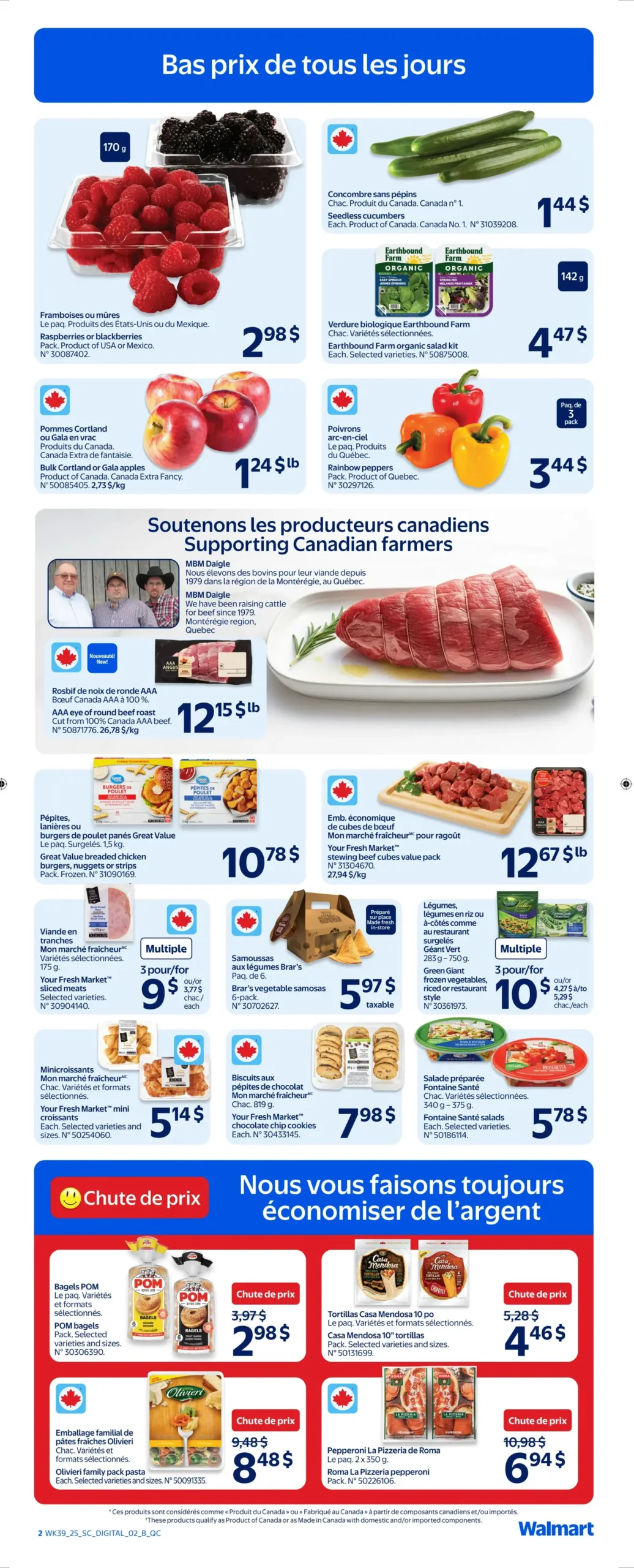 Page 2 de la Circulaire Walmart du 23 au 29 octobre 2025