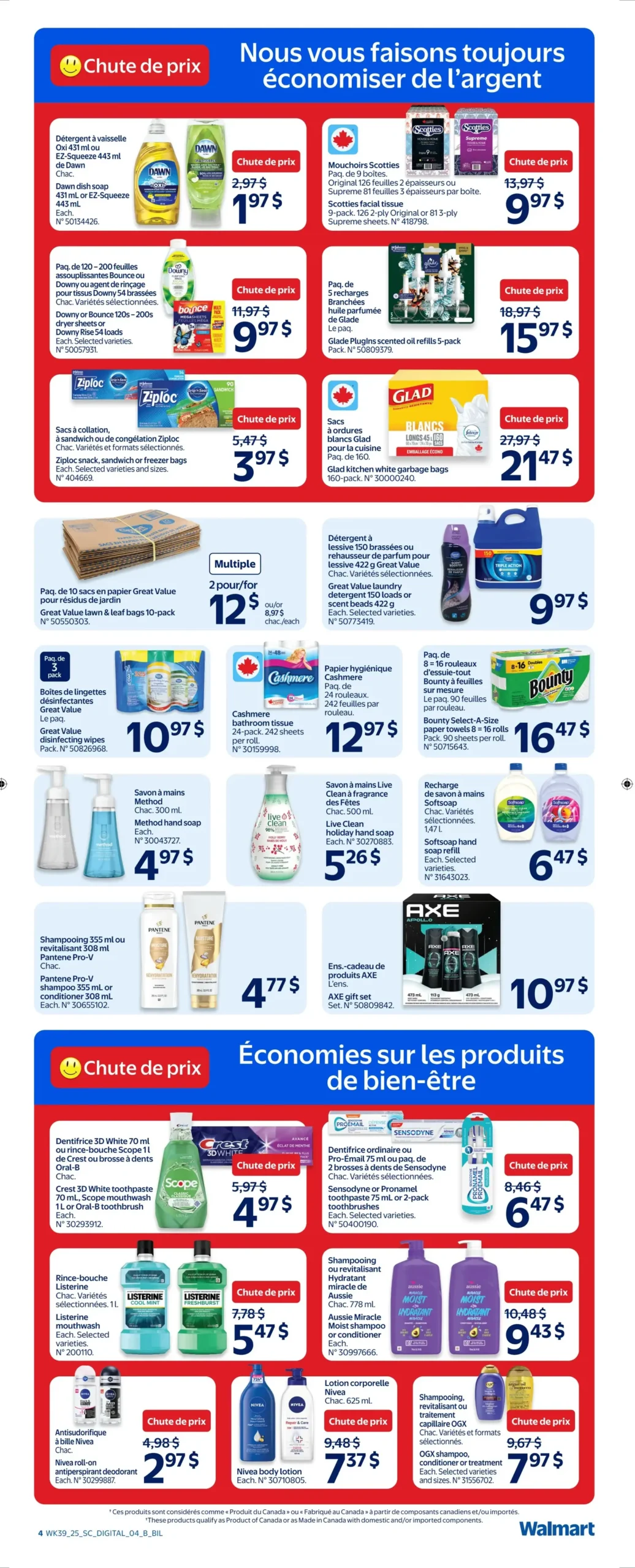 Page 4 de la Circulaire Walmart du 23 au 29 octobre 2025