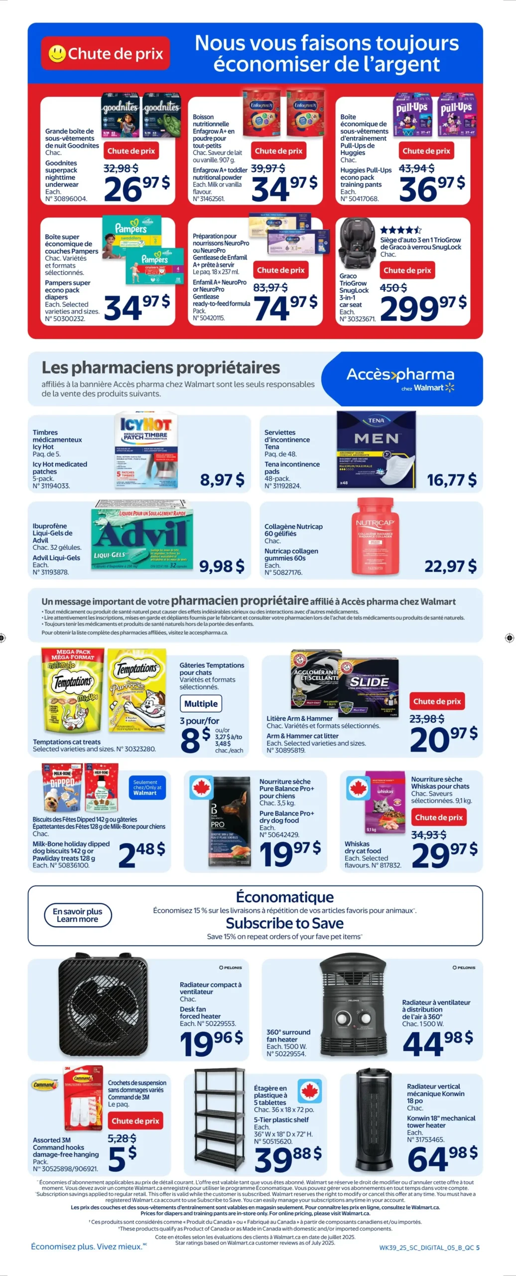 Page 5 de la Circulaire Walmart du 23 au 29 octobre 2025