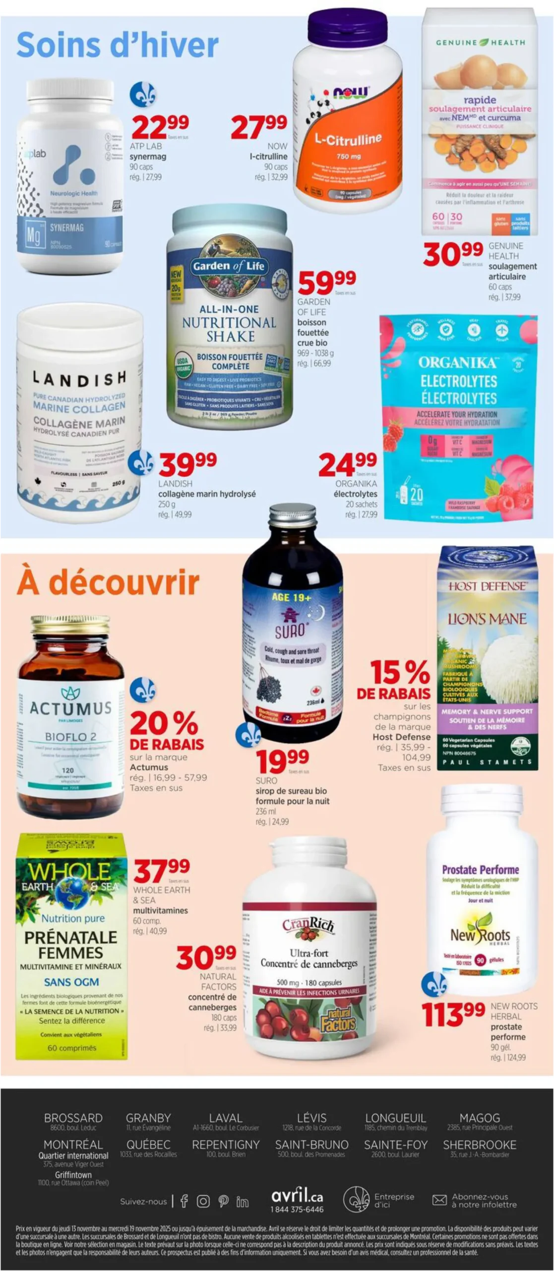 Page 12 de la Circulaire Avril du 13 au 19 novembre 2025