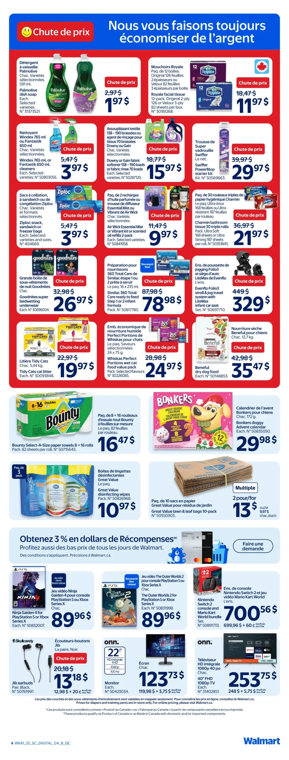 Page 4 de la Circulaire Walmart du 6 au 12 novembre 2025
