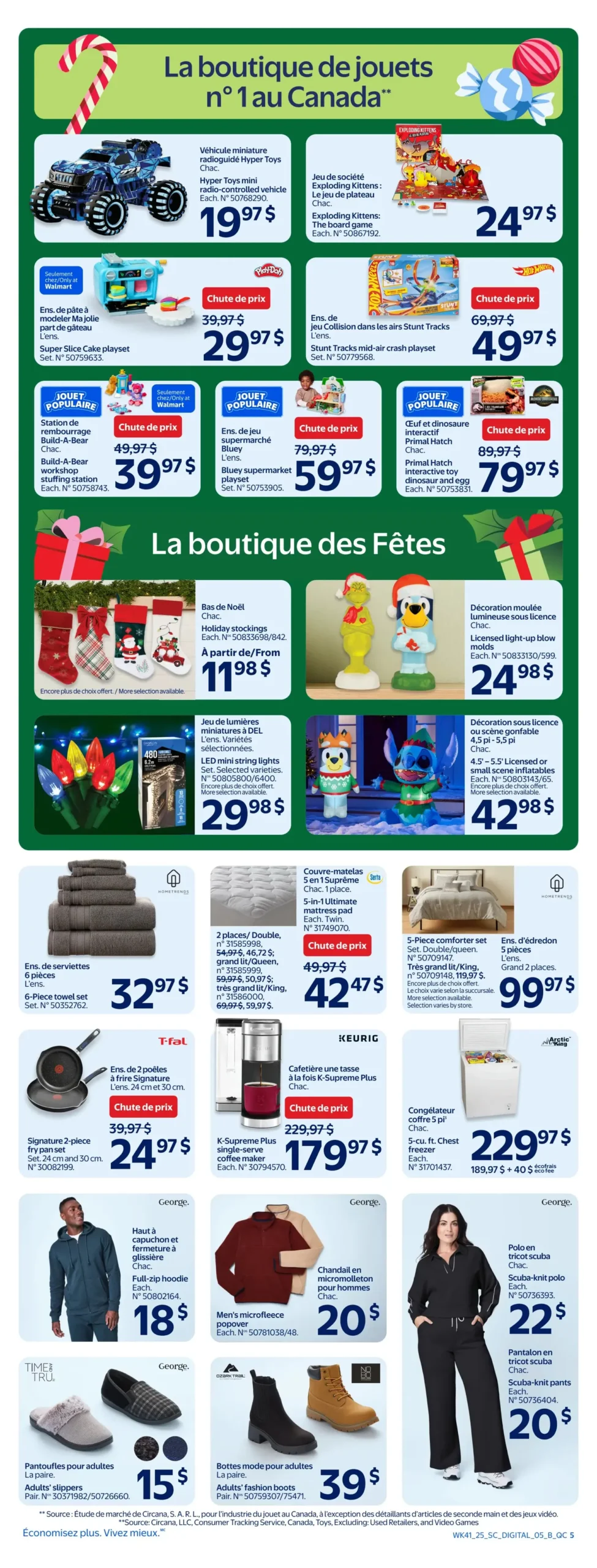 Page 5 de la Circulaire Walmart du 6 au 12 novembre 2025