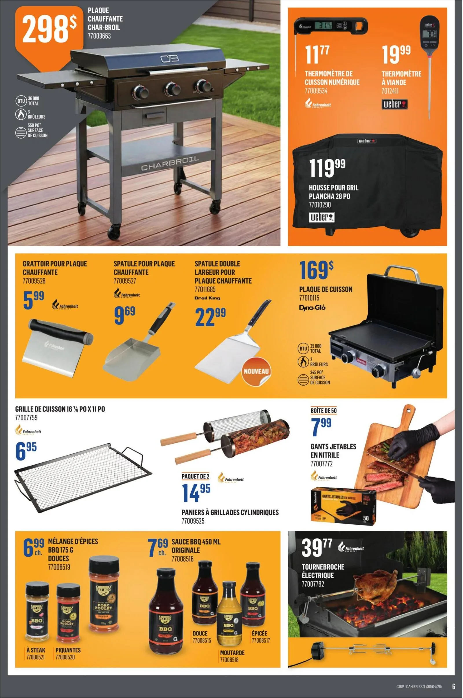 Page 6 de la Cahier BBQ Canac du 30 avril au 6 mai 2026