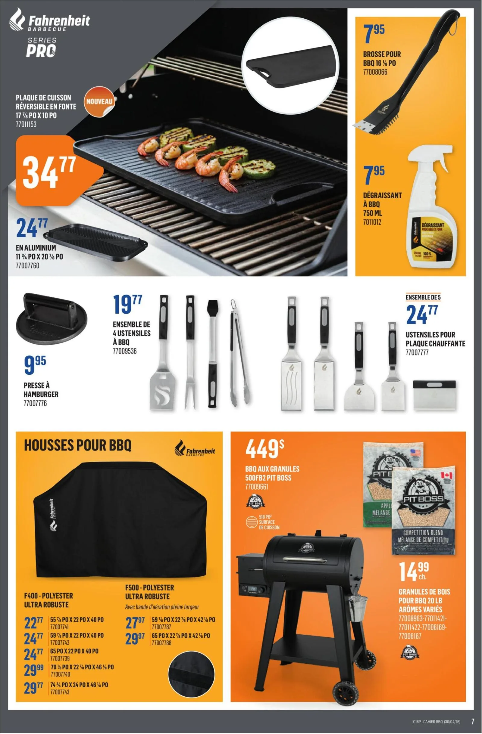 Page 7 de la Cahier BBQ Canac du 30 avril au 6 mai 2026