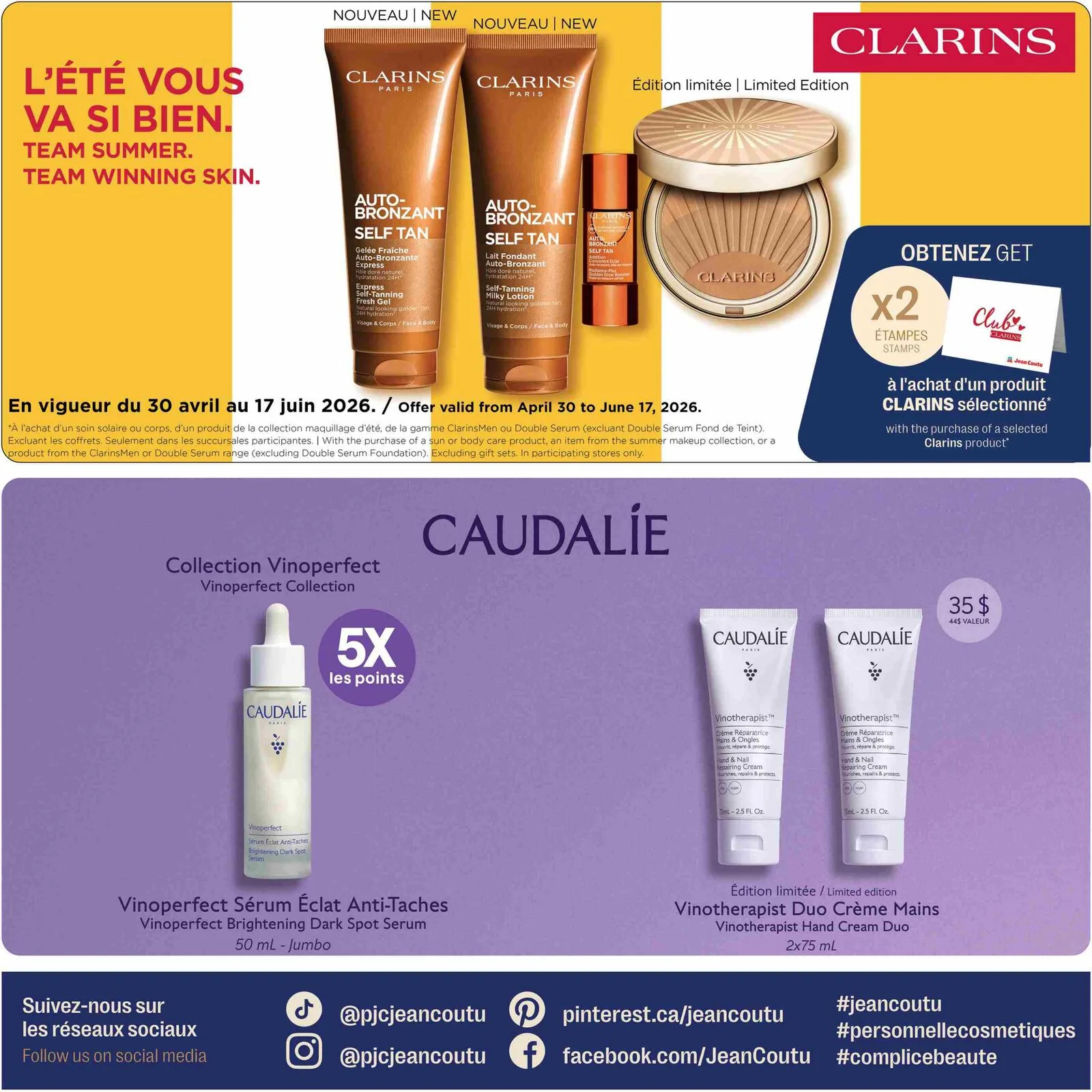 Page 3 de la Cahier Beauté Jean Coutu du 30 avril au 13 mai 2026