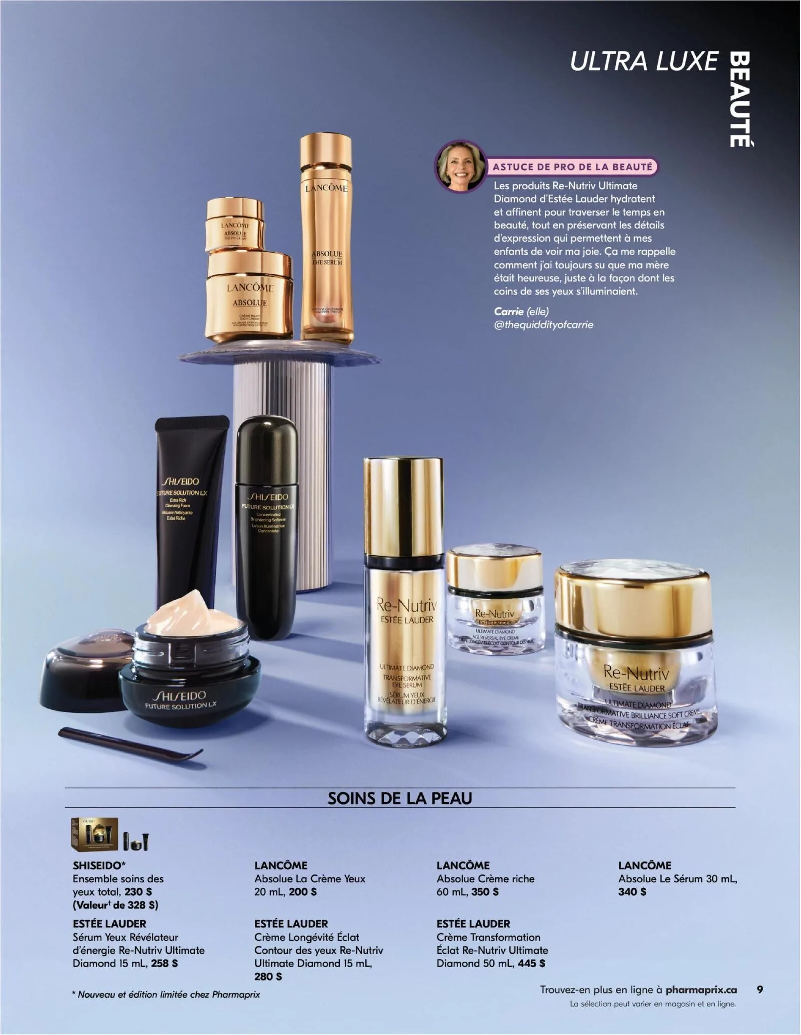 Page 9 de la Cahier Beauté Pharmaprix du 11 avril au 10 mai 2026