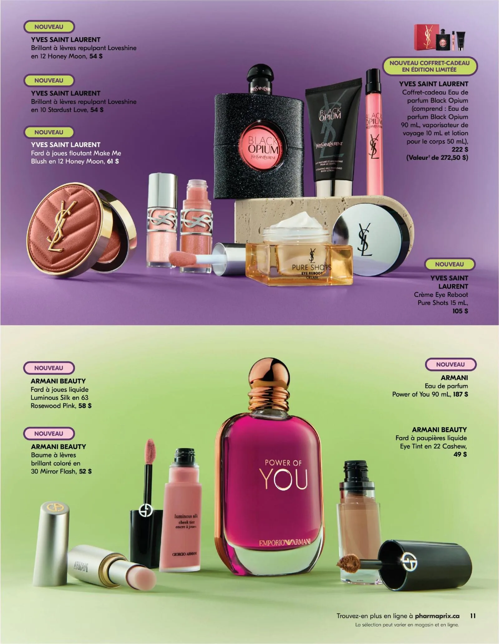 Page 11 de la Cahier Beauté Pharmaprix du 11 avril au 10 mai 2026